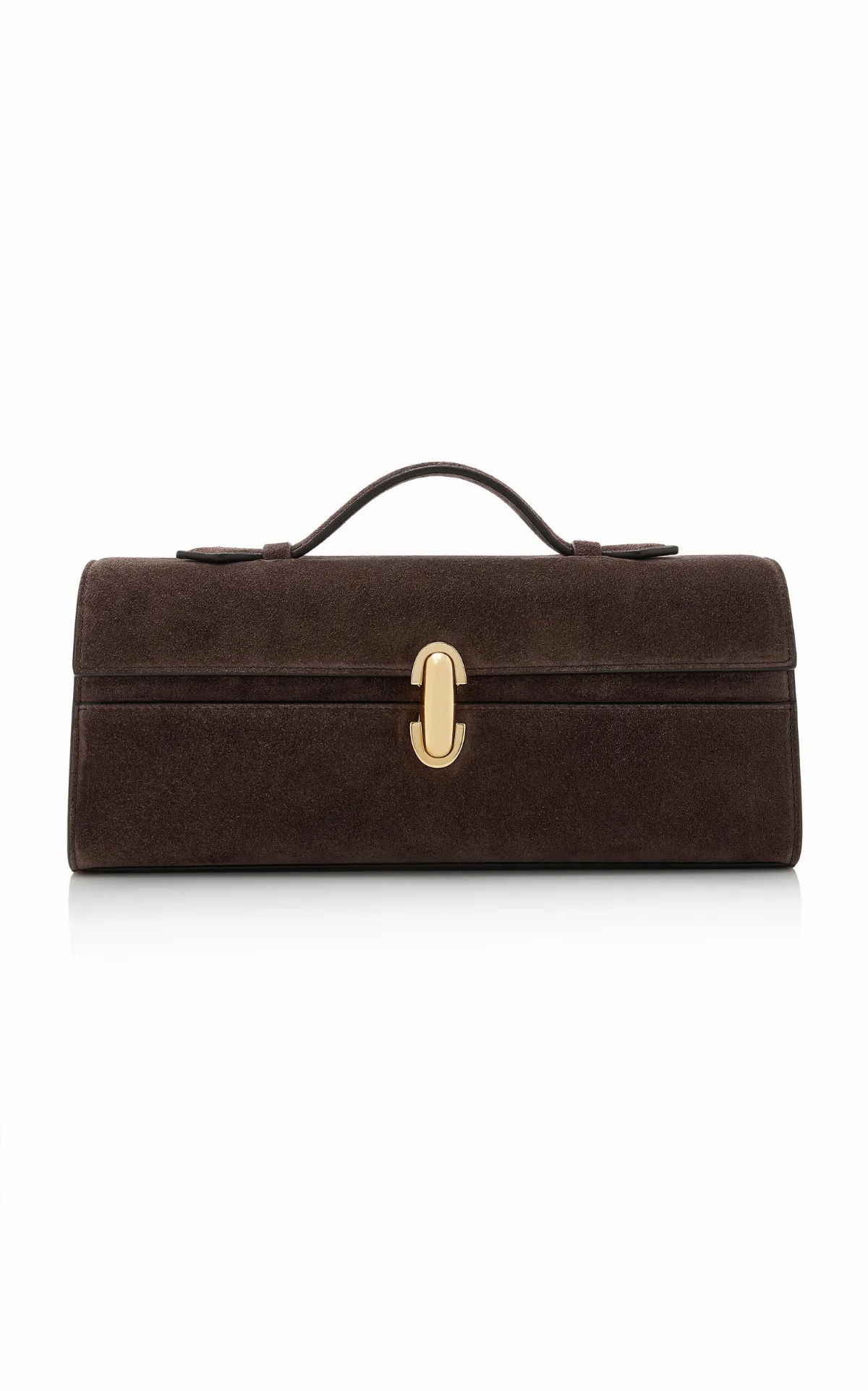 Slim Symmetry Suede Pochette