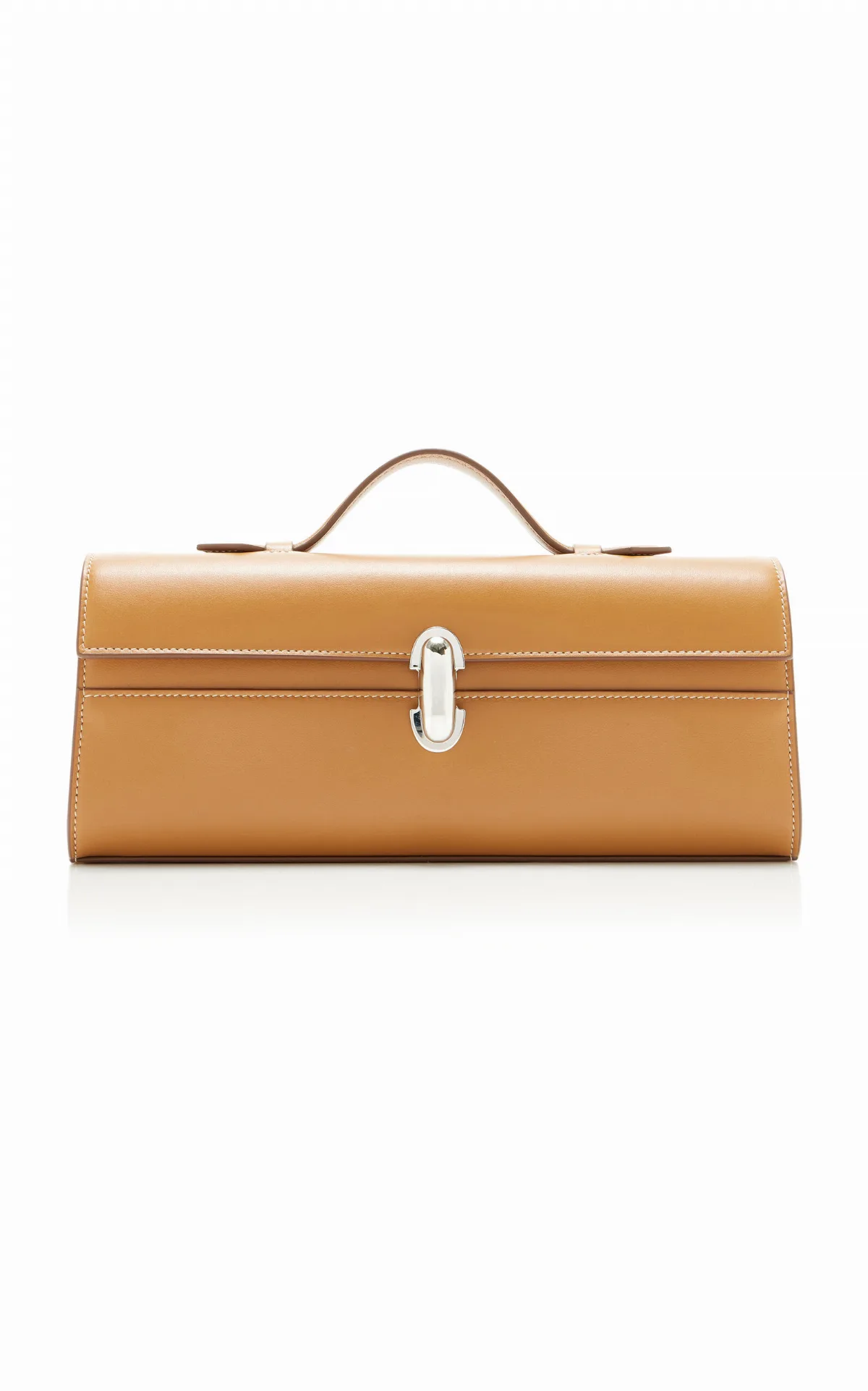 The Slim Symmetry Leather Pochette by Savette