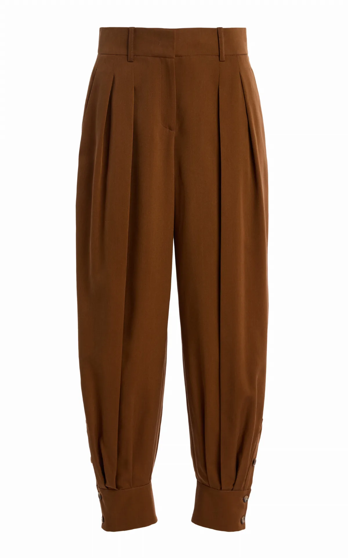 Silk Gabardine Tapered Pants