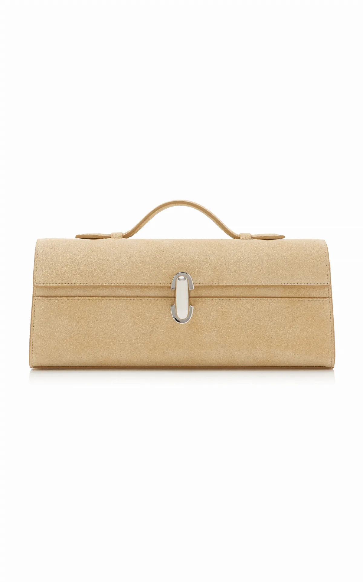 The Slim Symmetry Suede Pochette