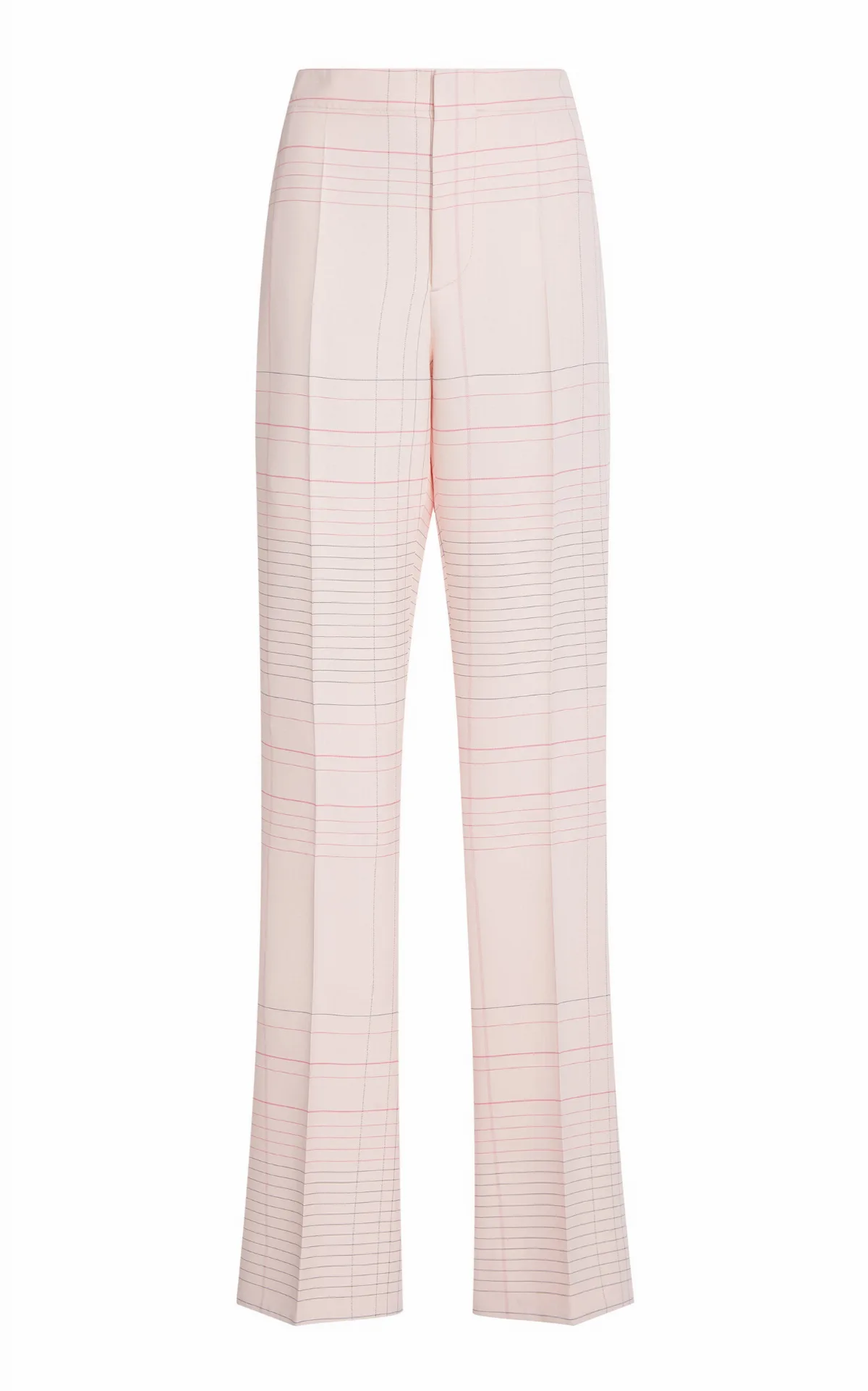 Striped High-Rise Stretch-Crepe Flare Pants by Bottega Veneta