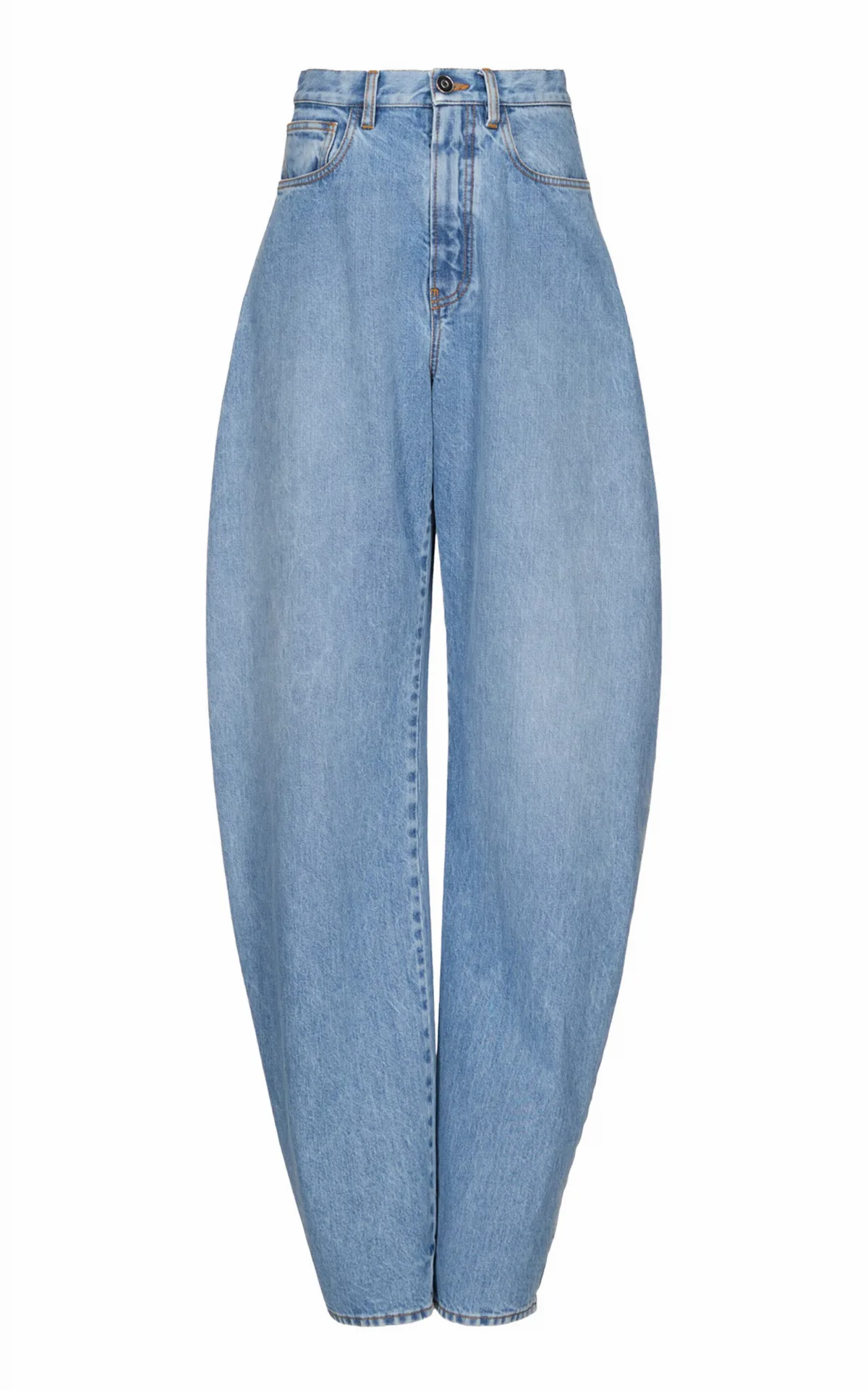 High-Rise Barrel-Leg Jeans by ALAÏA