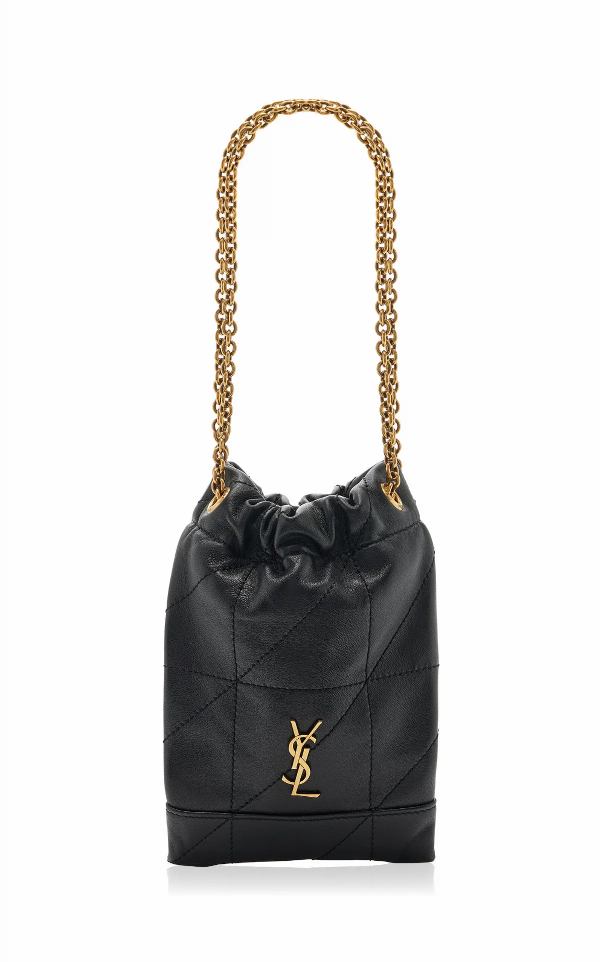 Jamie Mini Quilted Leather Pouch by Saint Laurent