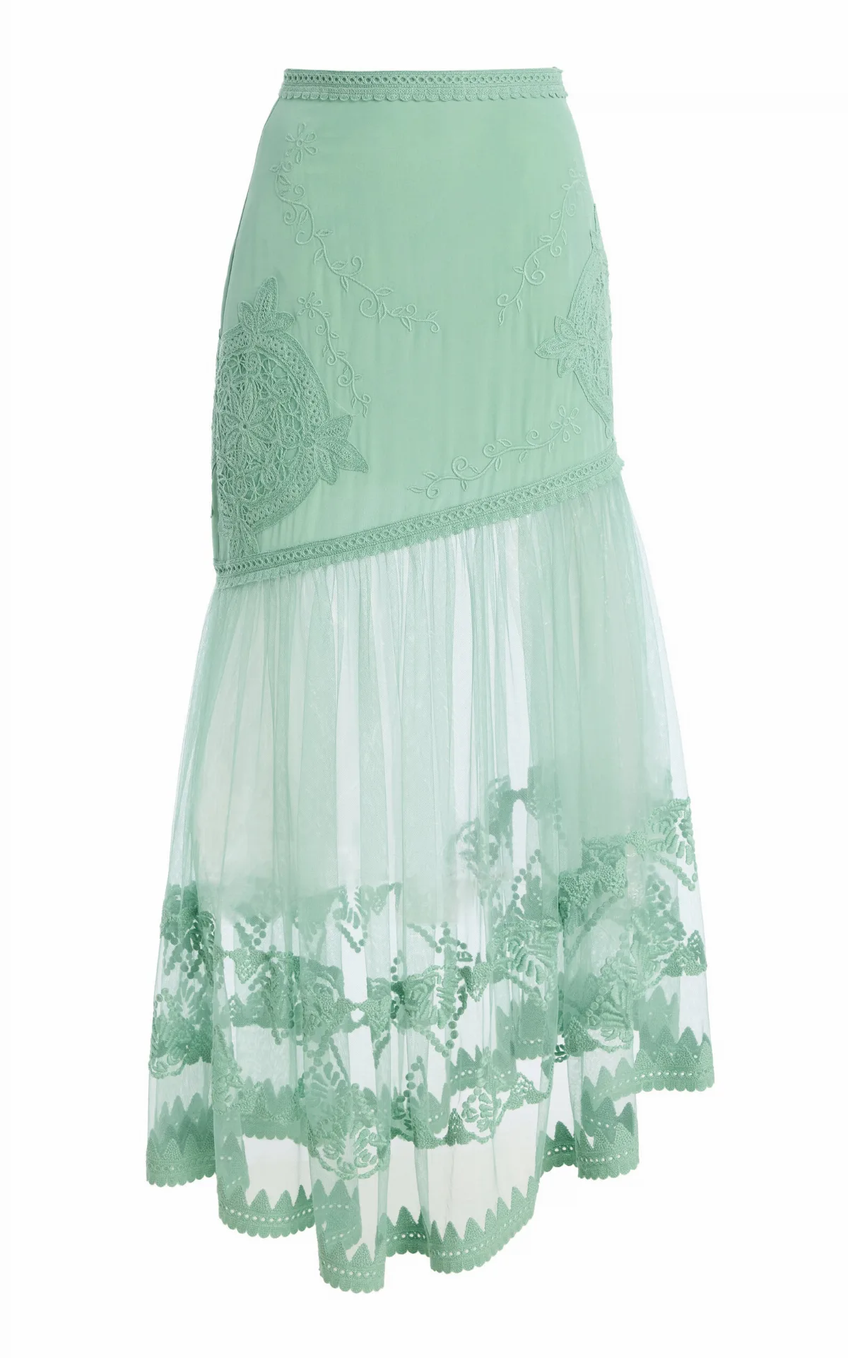 Elspeth Silk Midi Skirt by Ulla Johnson