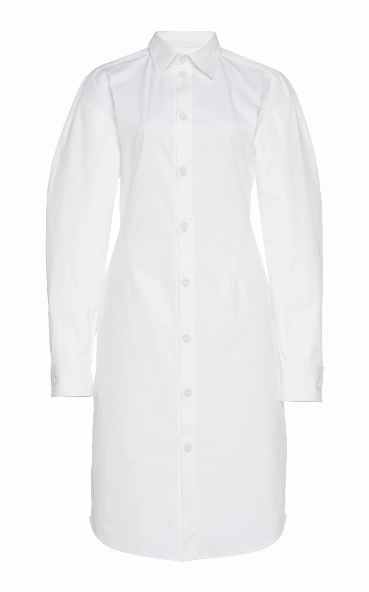 Stretch Poplin Shirt Dress