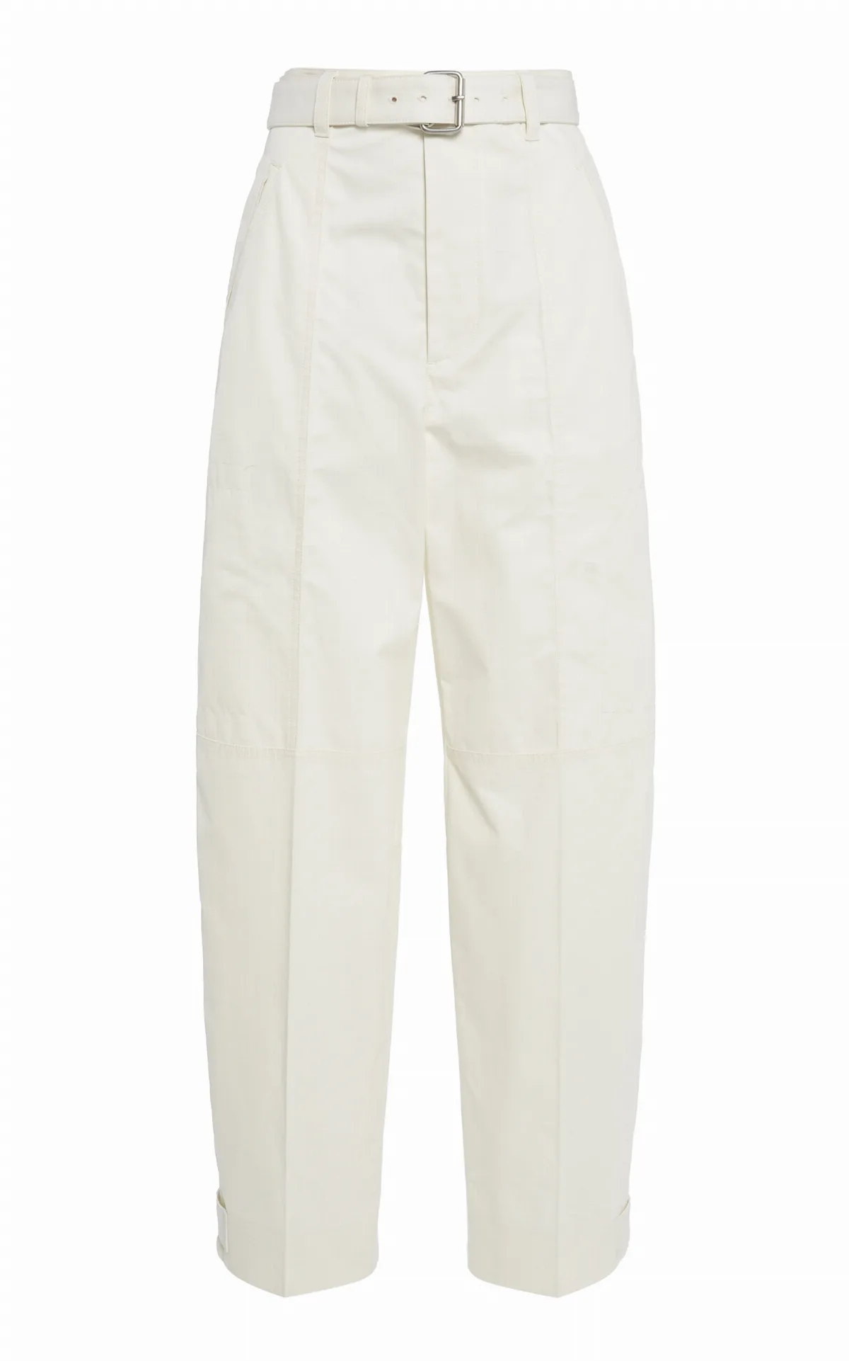 Belted Cotton Barrel Pants by Bottega Veneta