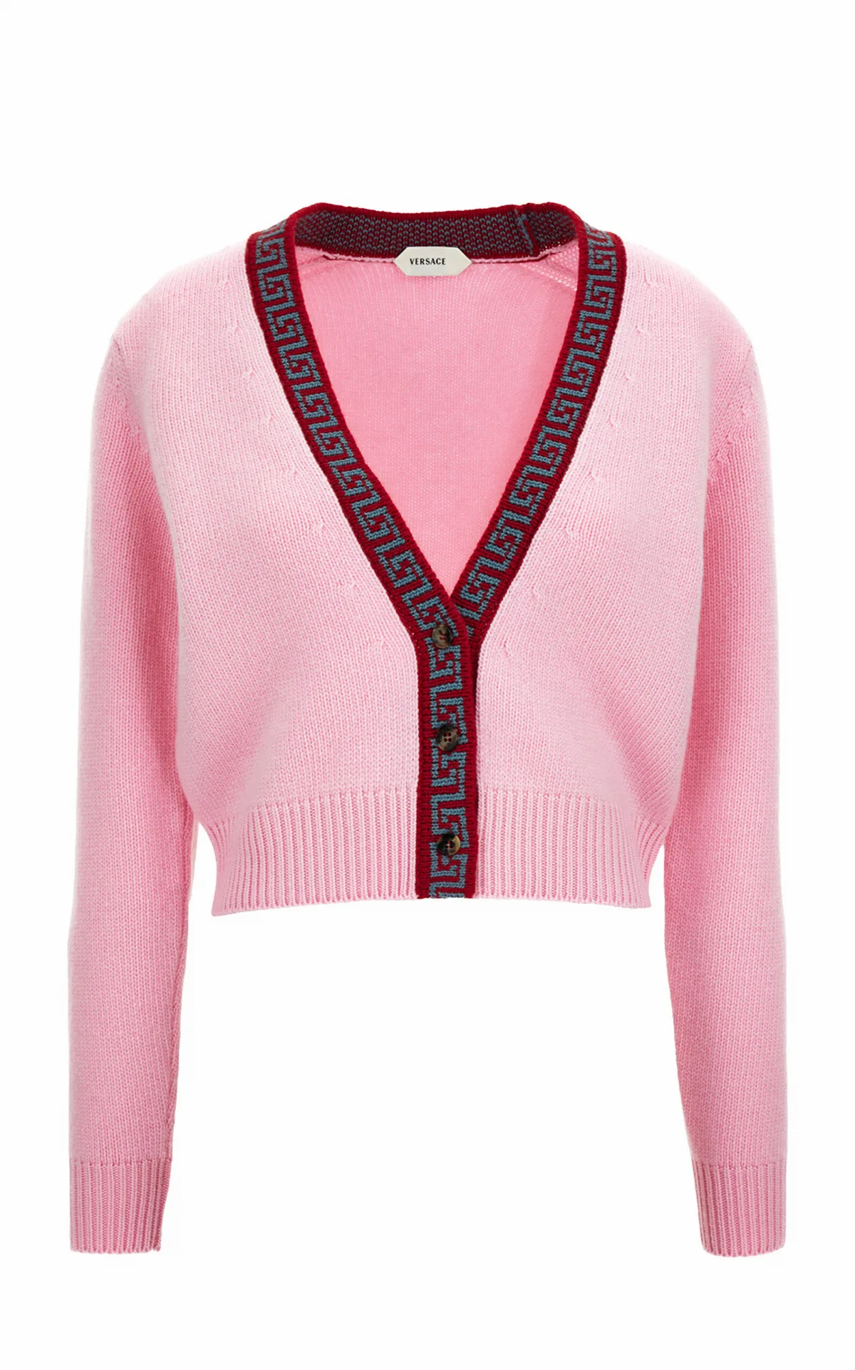 Greca Knit Cardigan by Versace