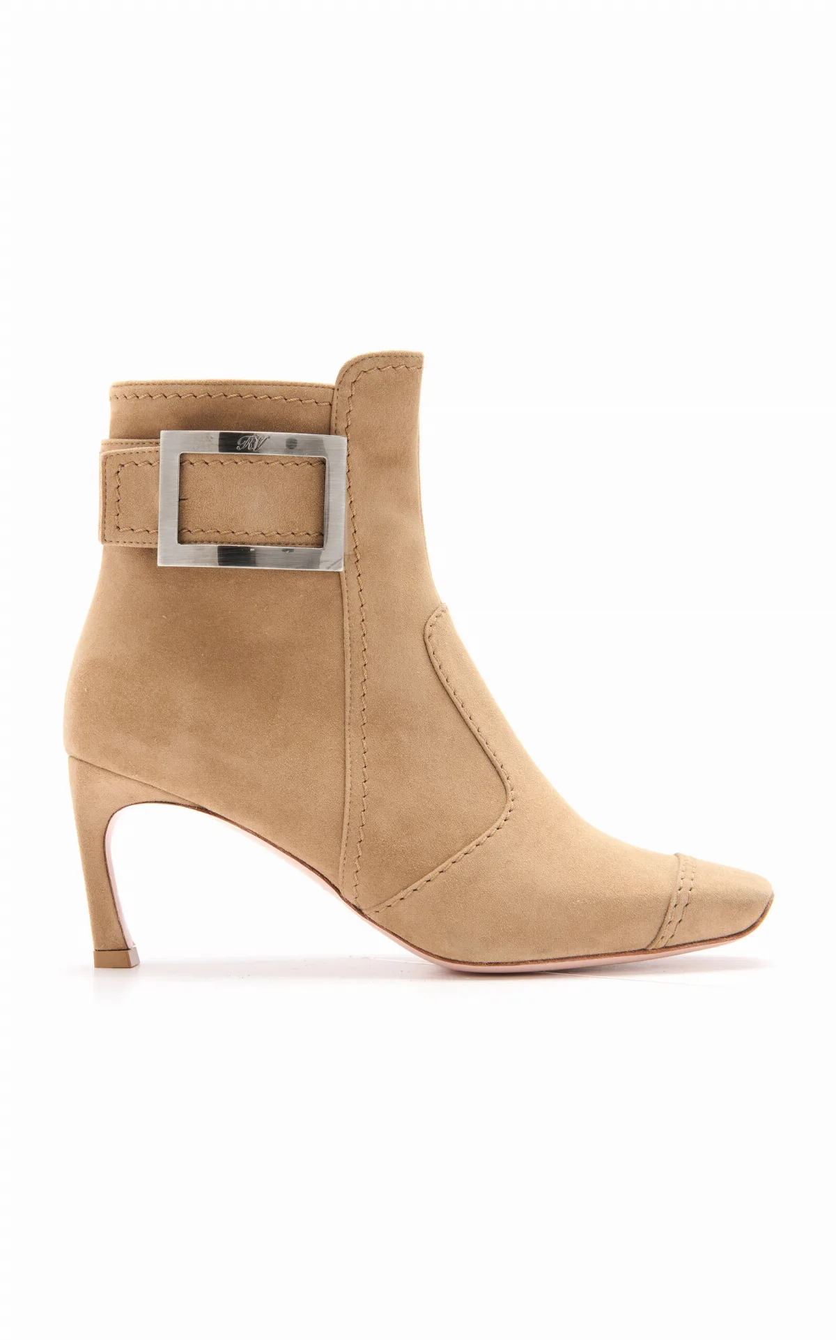 Trompette Suede Ankle Boots by Roger Vivier