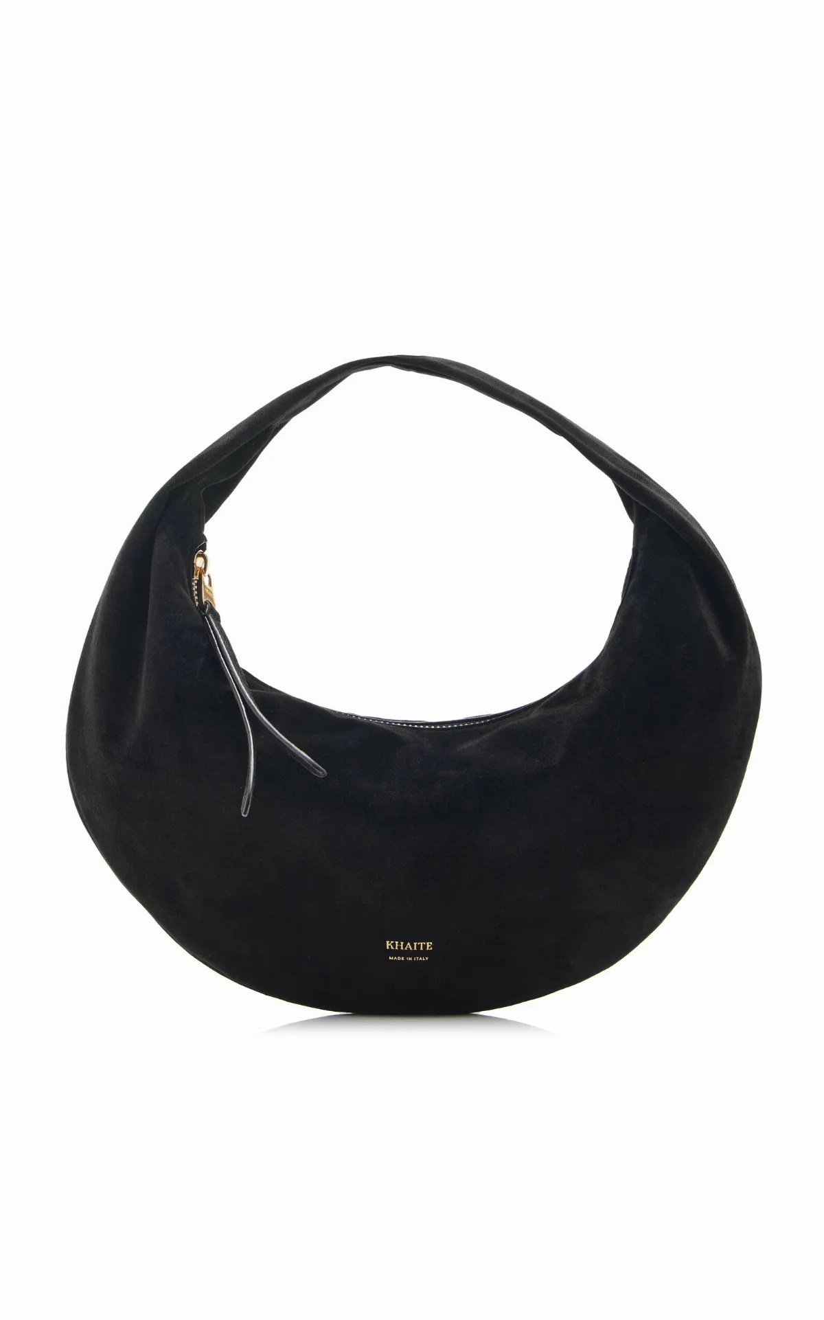 Olivia Suede Mini Hobo Bag by Khaite