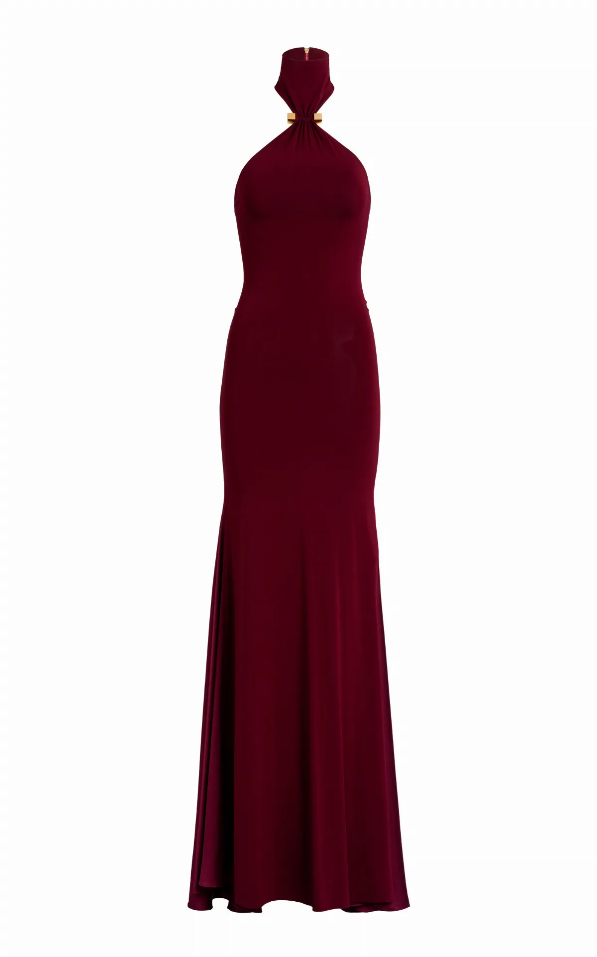 Feist Crepe Maxi Halter Dress