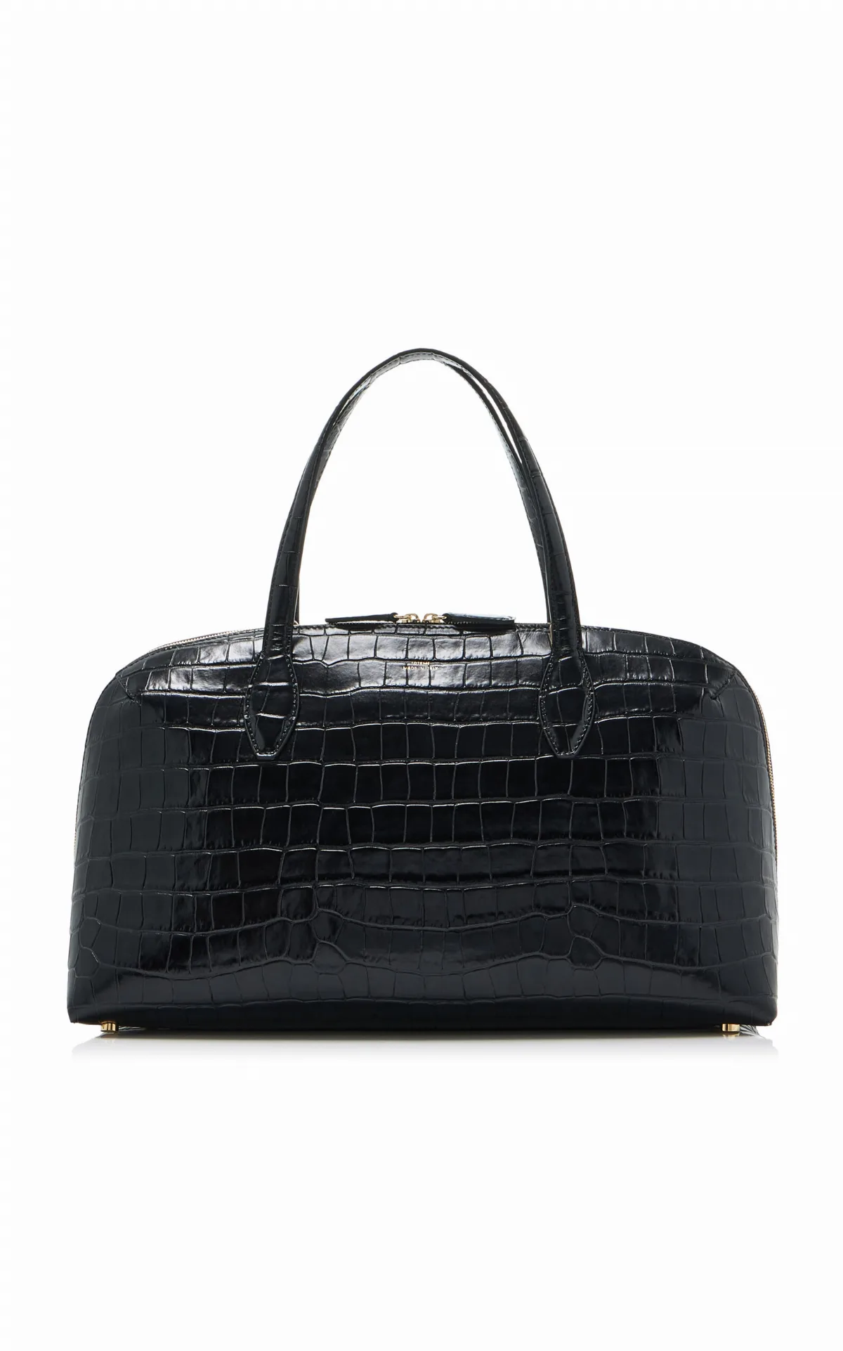 Lounge Medium Croc-Embossed Leather Tote Bag by Toteme