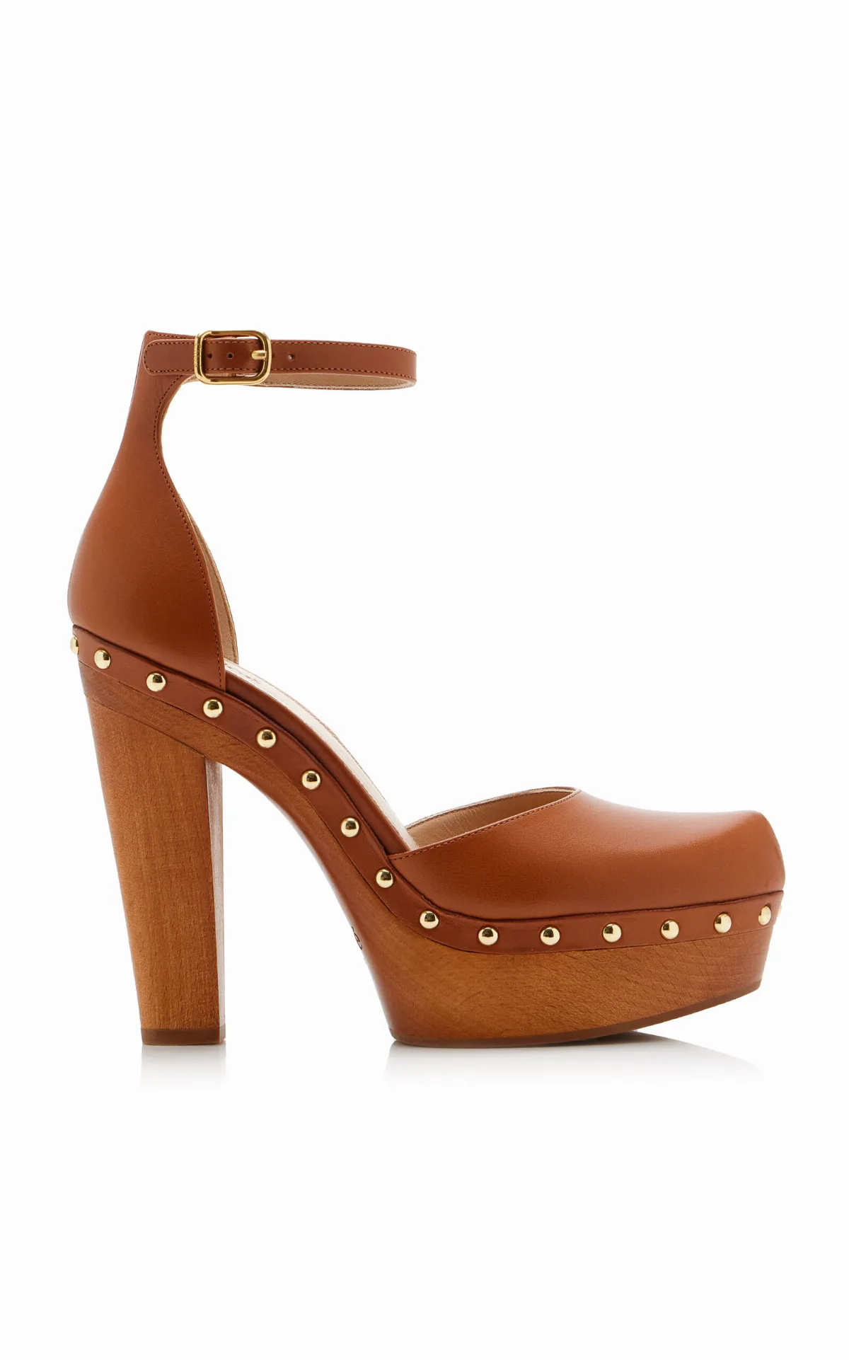 Lola Studded Leather Platform Sandals by Chloé
