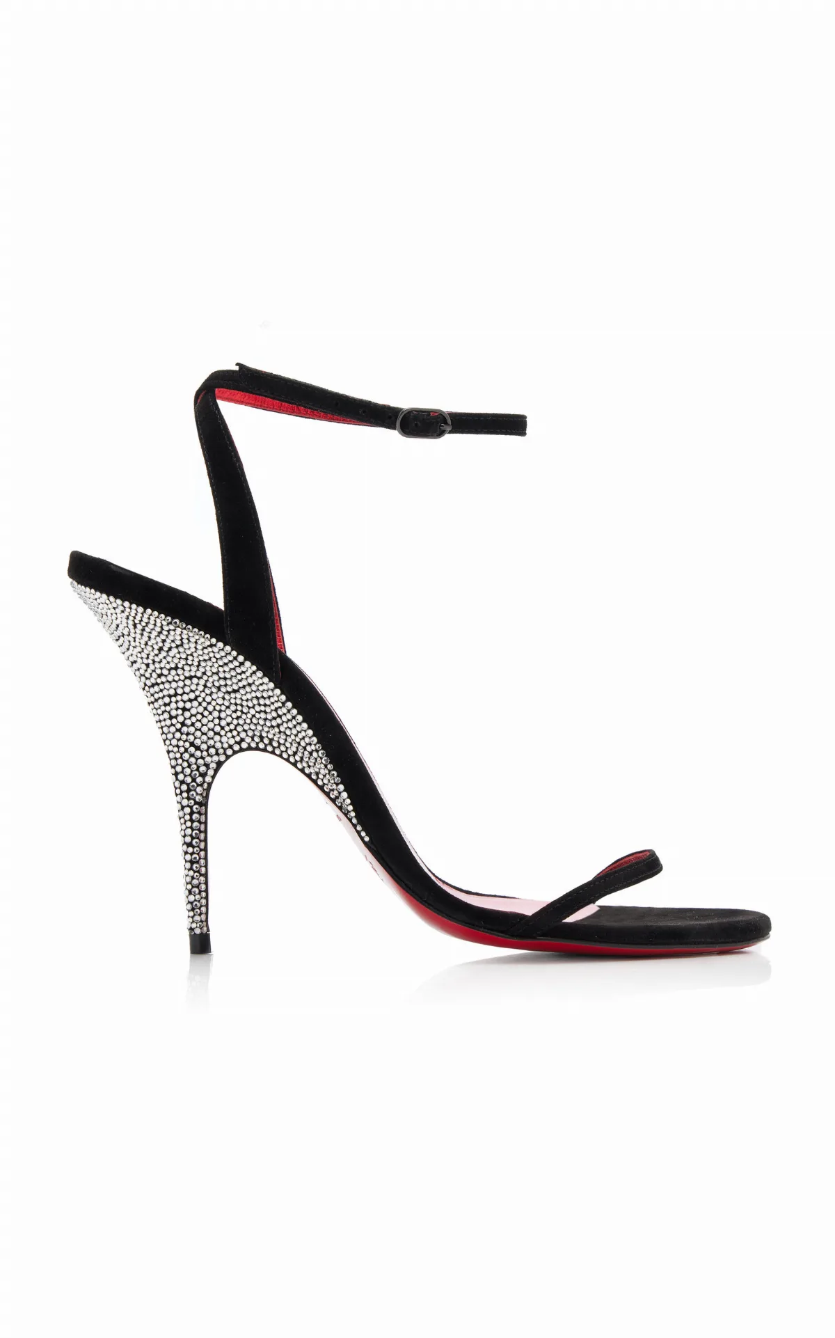 Arch Queen 100mm Embellished Suede Sandals by Christian Louboutin