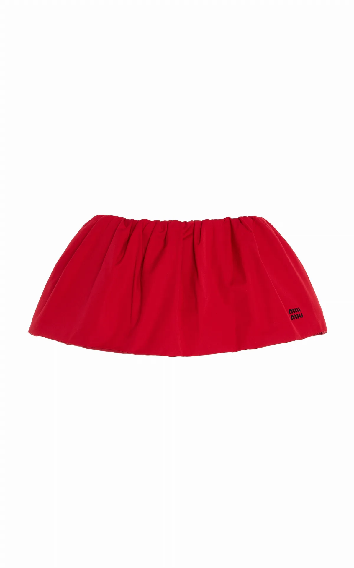Cotton Mini Skirt by Miu Miu
