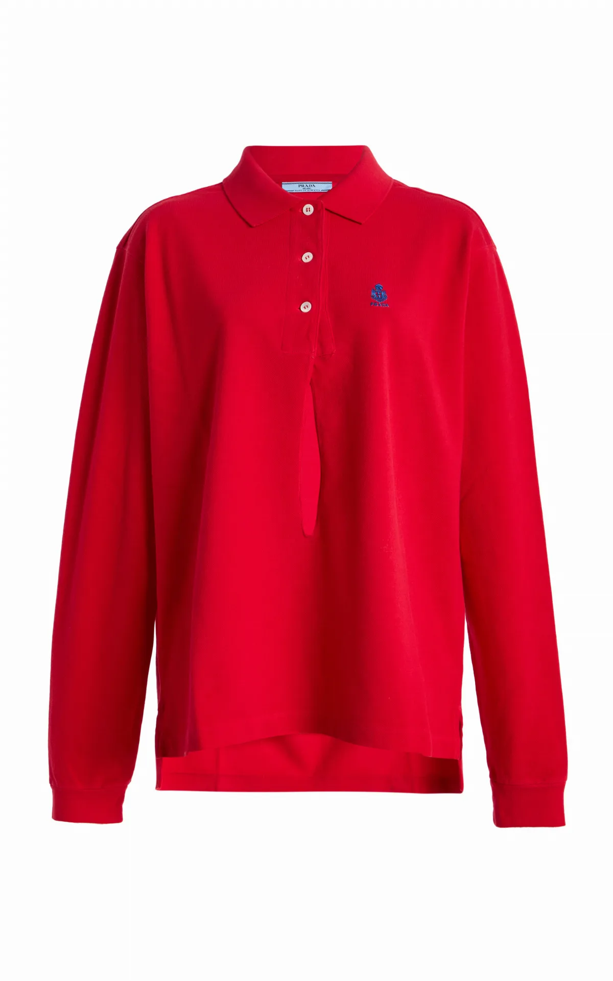 Cotton Pique Polo Shirt by Prada