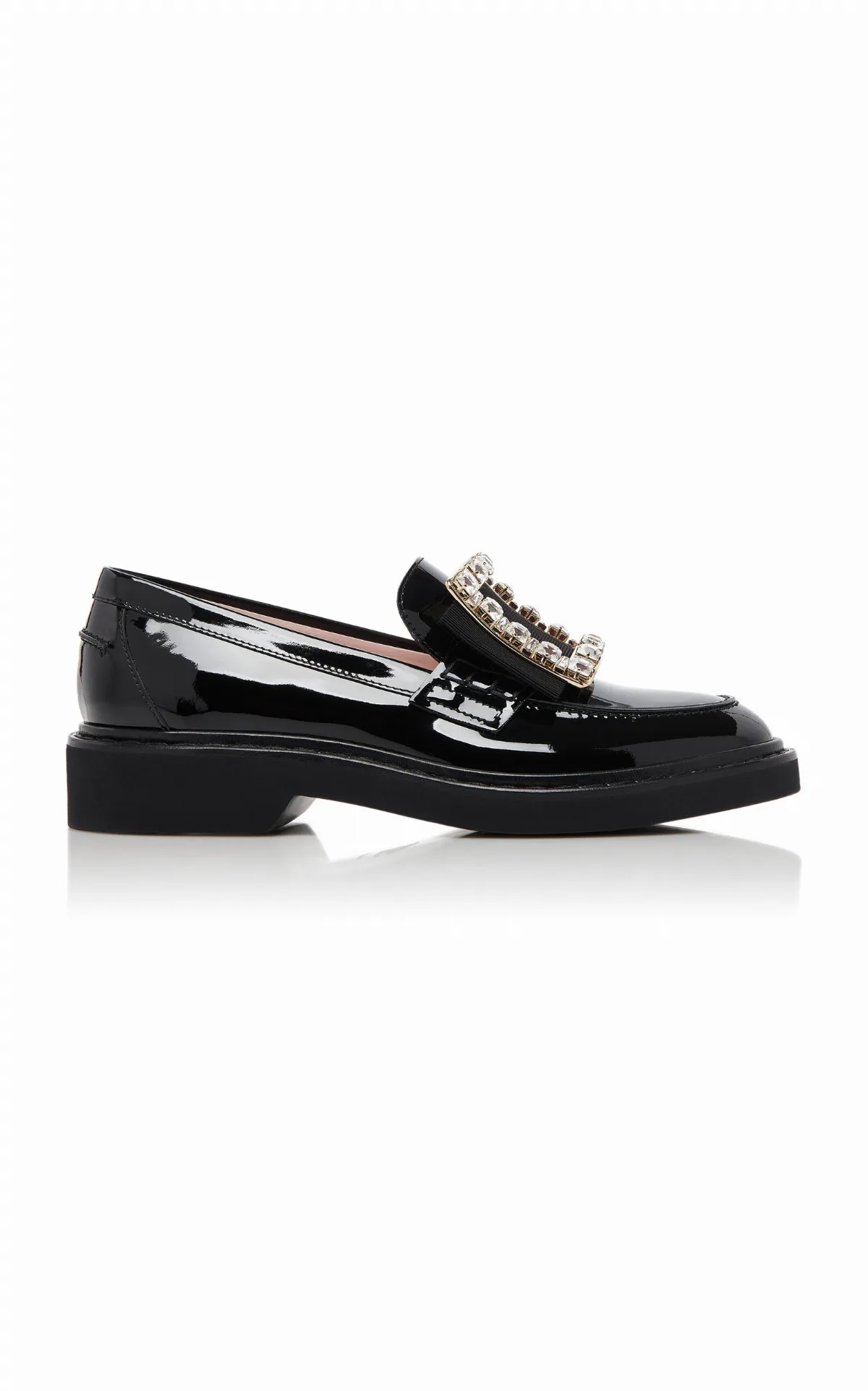 Viv Rangers Buckle Patent Loafers by Roger Vivier