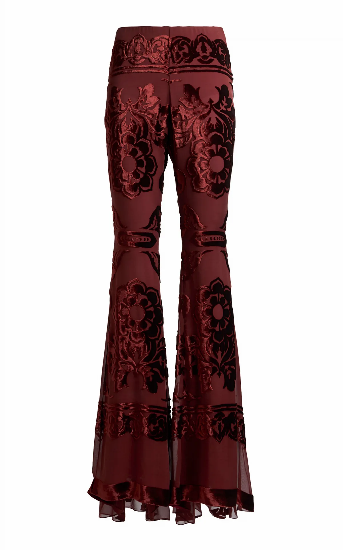 Devoré Chiffon Flared Pants by Etro