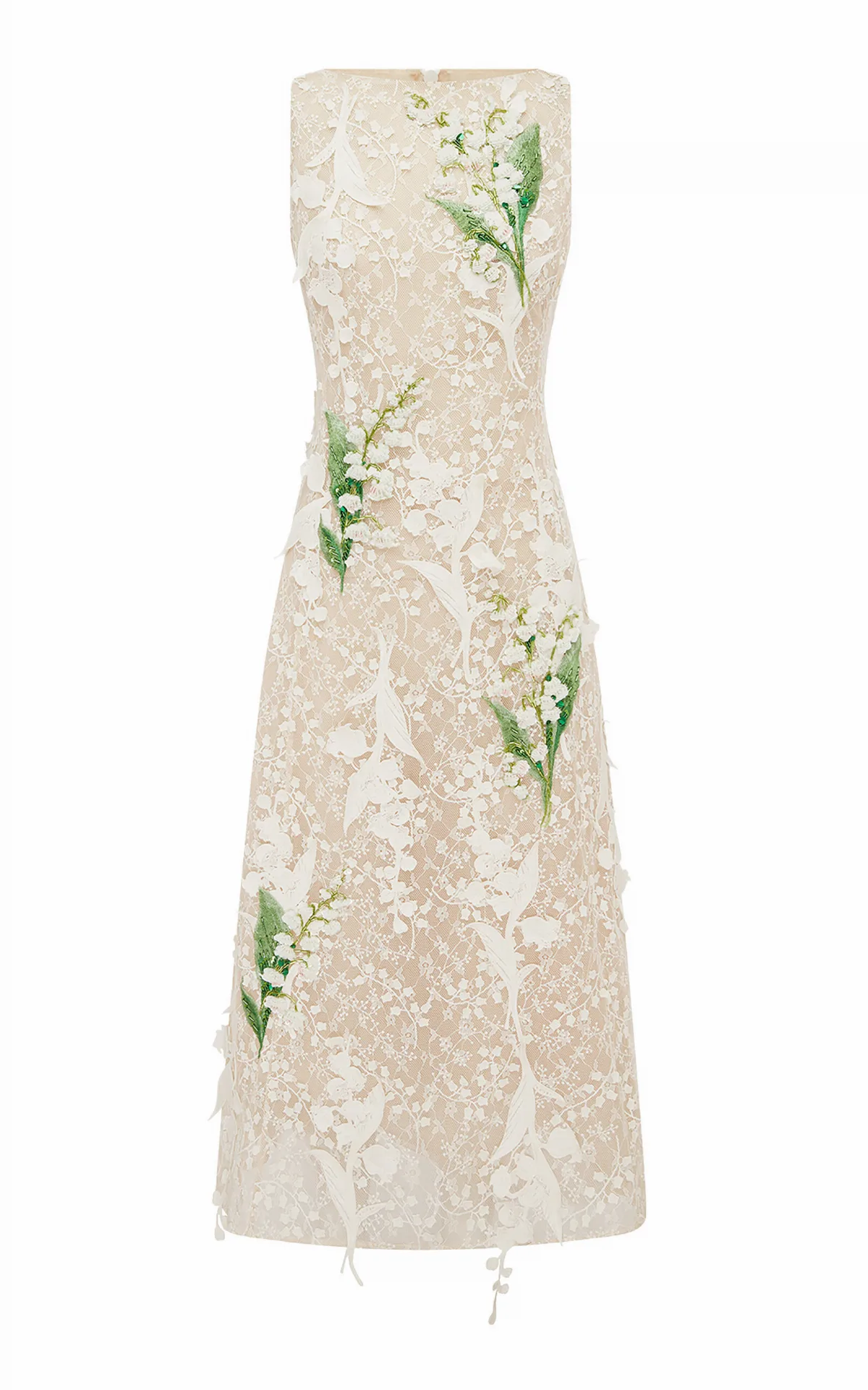 Cleo Embellished Lace Midi Dress by Leo Lin