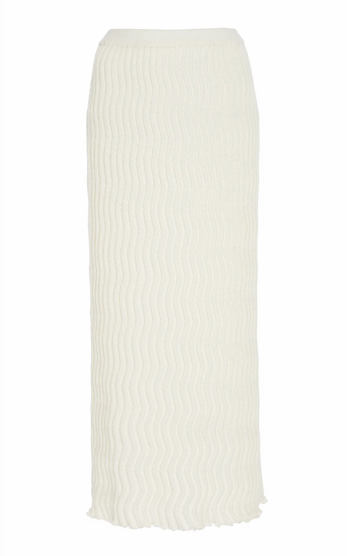 Ribbed Wool Midi Skirt by Bottega Veneta