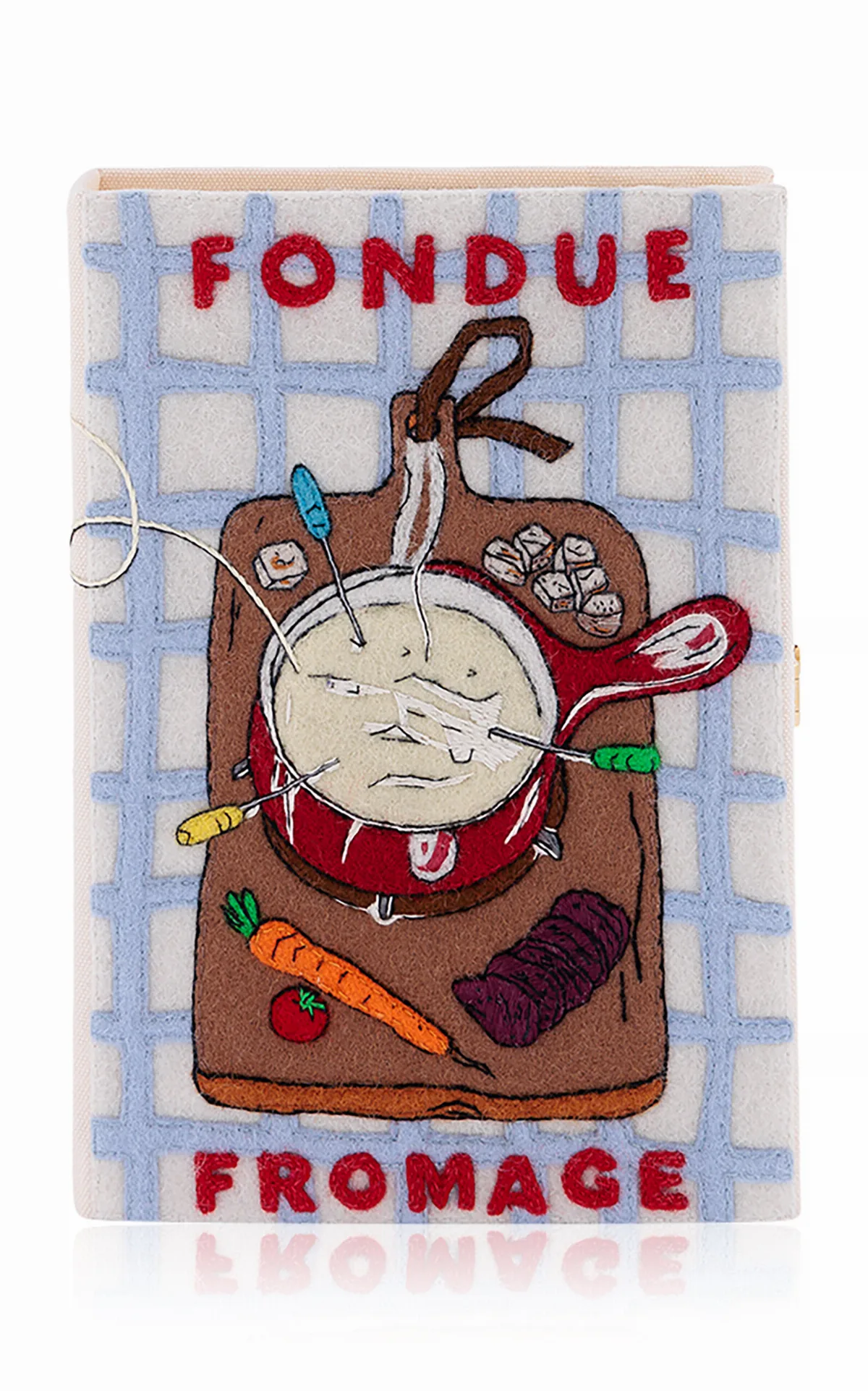 Fondue Fromage Book Clutch by Olympia Le-Tan