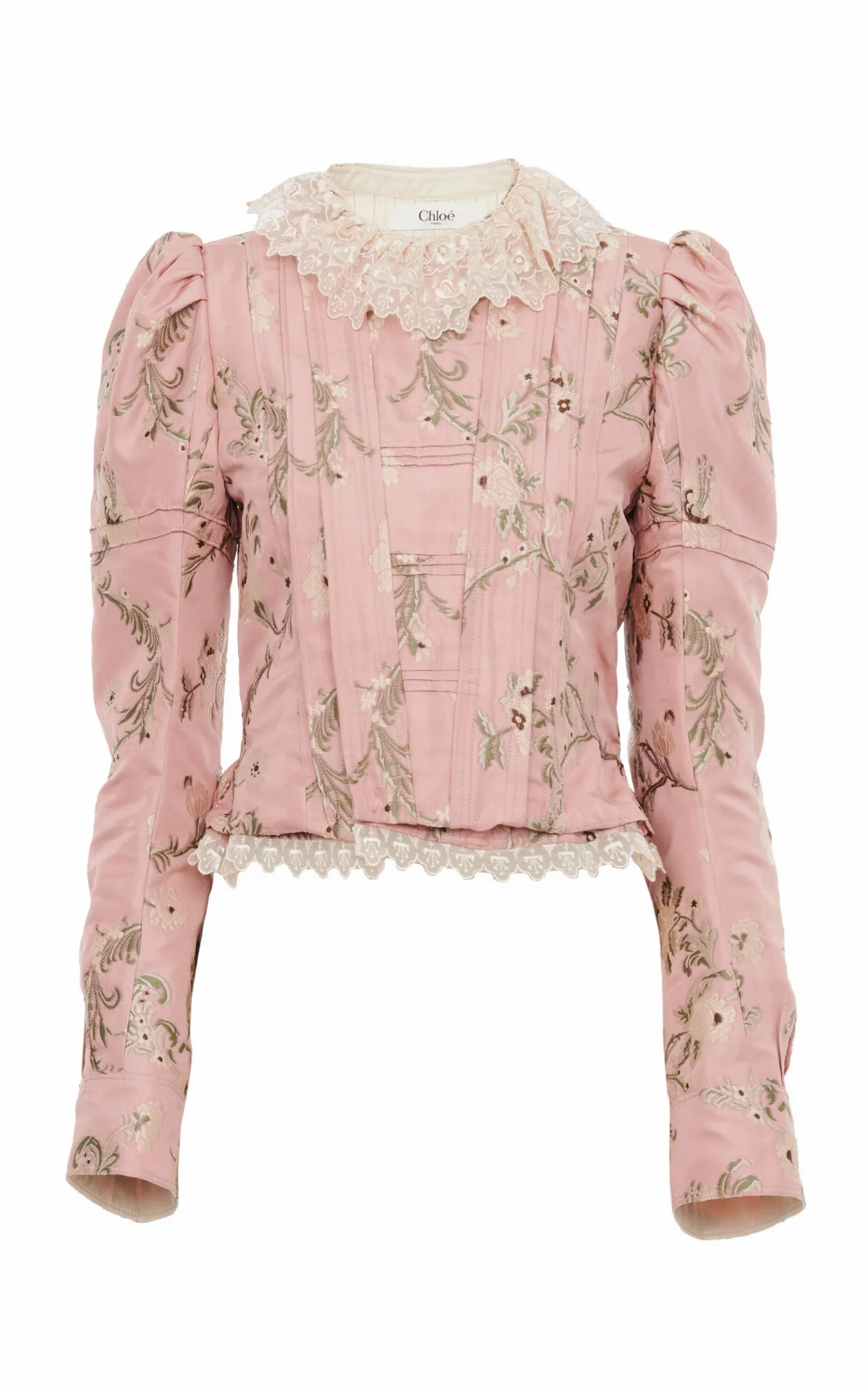 Fitted Floral Taffeta Jacquard Jacket by Chloé
