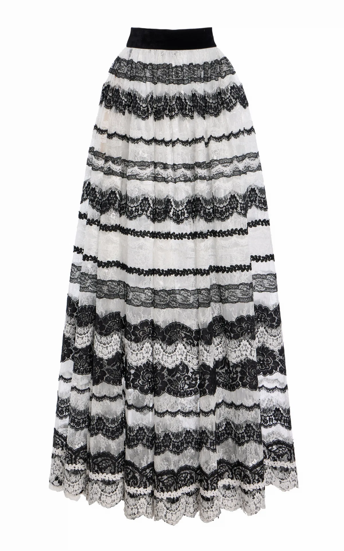 Lace-Detailed Maxi Skirt by Carolina Herrera