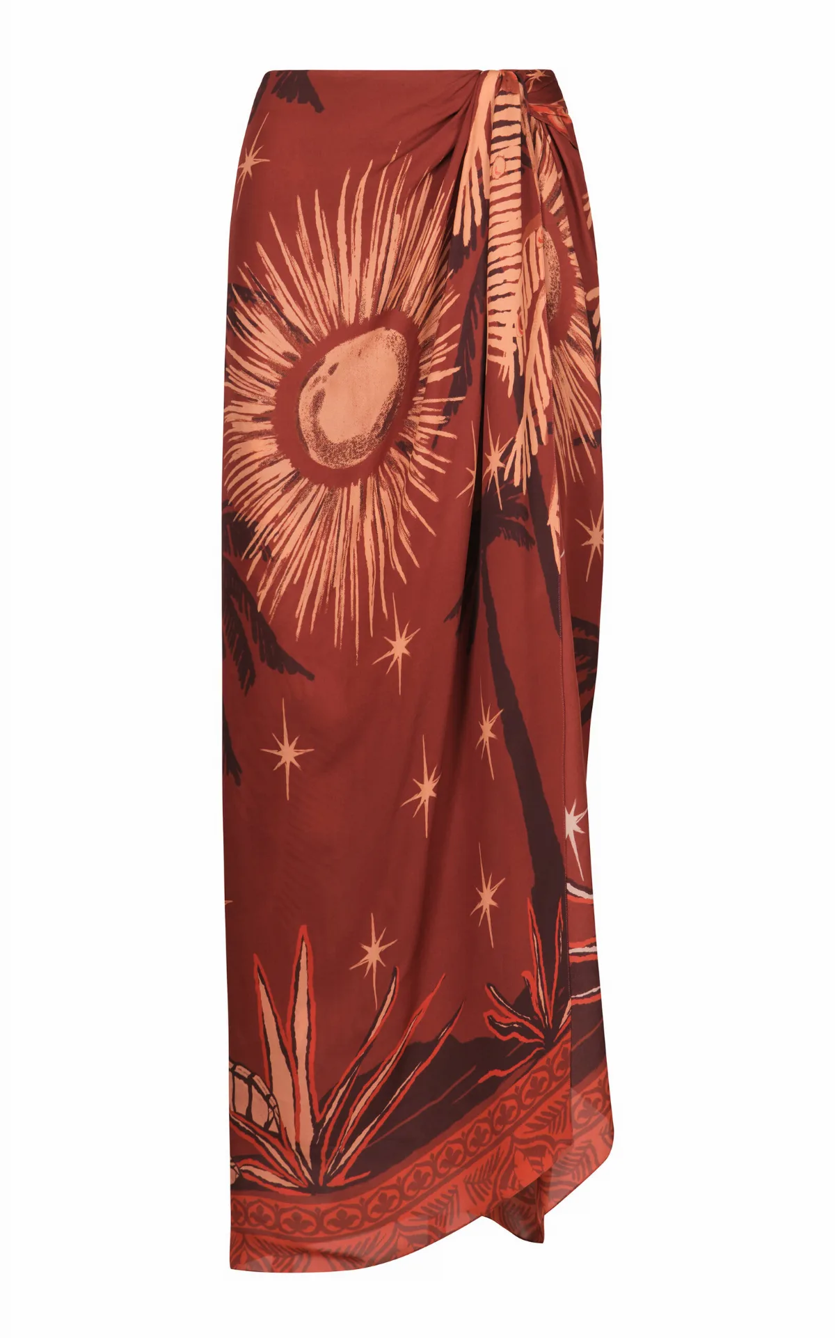 Dance Floor Silk Maxi Skirt by Johanna Ortiz