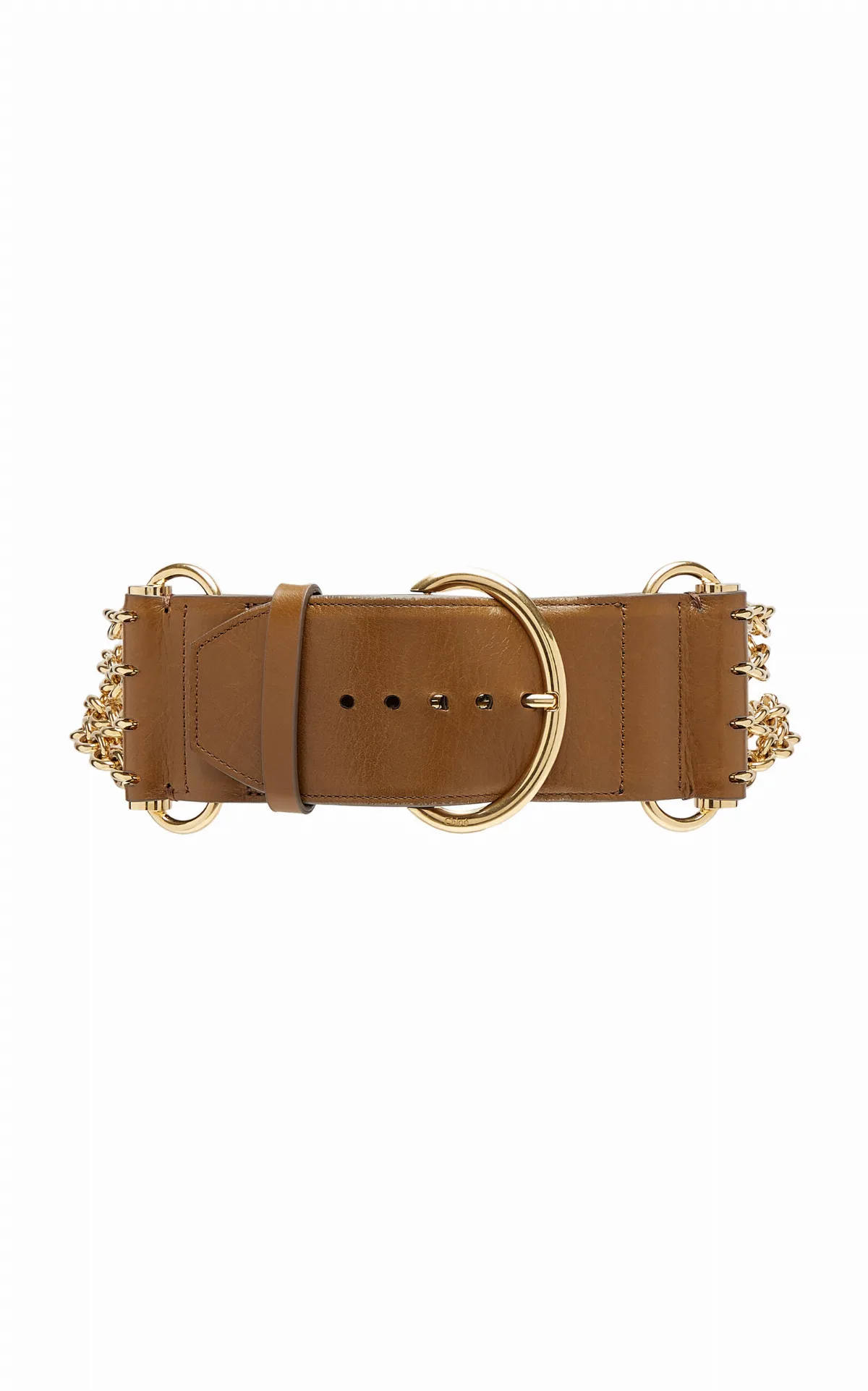 Camera Leather Chain Belt by Chloé