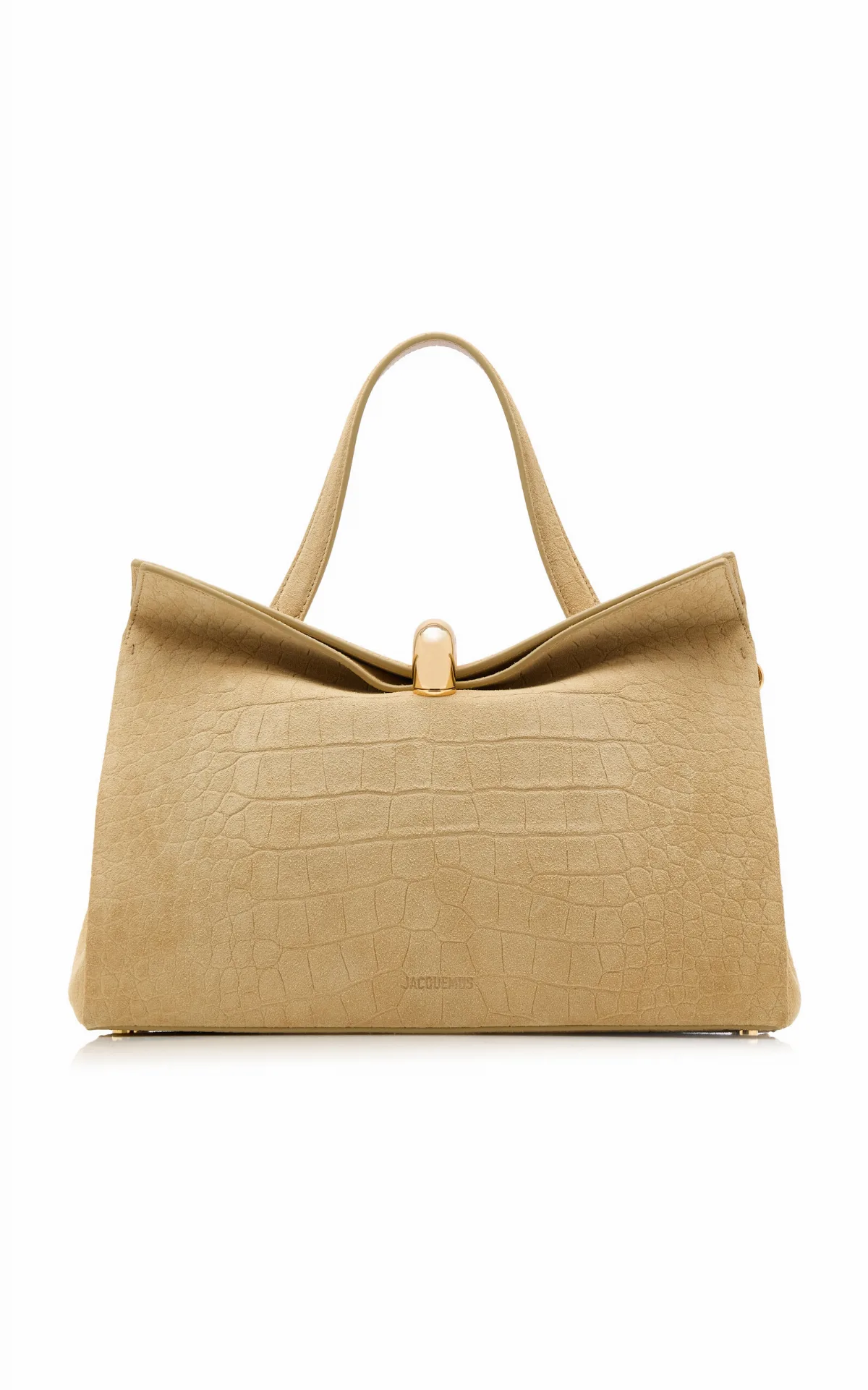 The Small Valérie Croc-Effect Suede Bag by Jacquemus