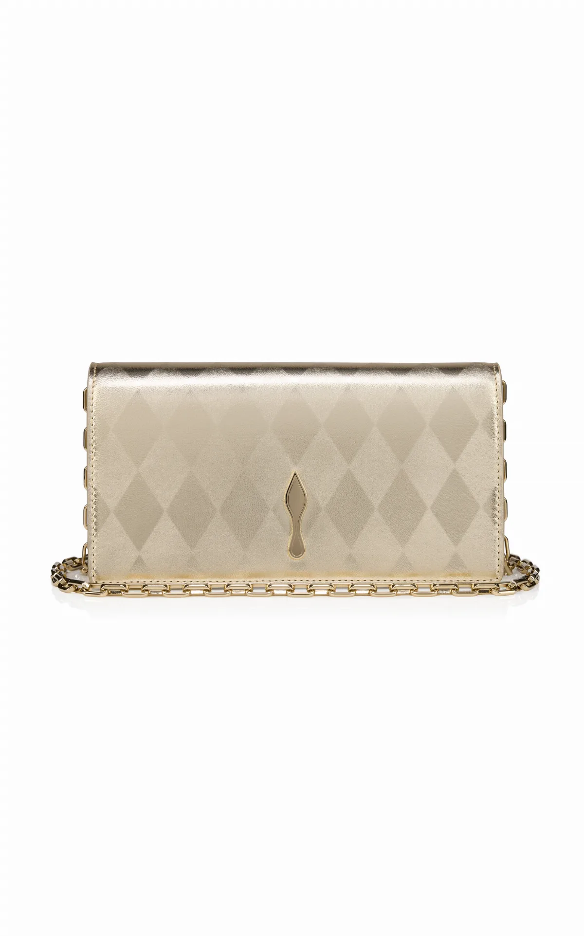Bettina Metallic Leather Clutch