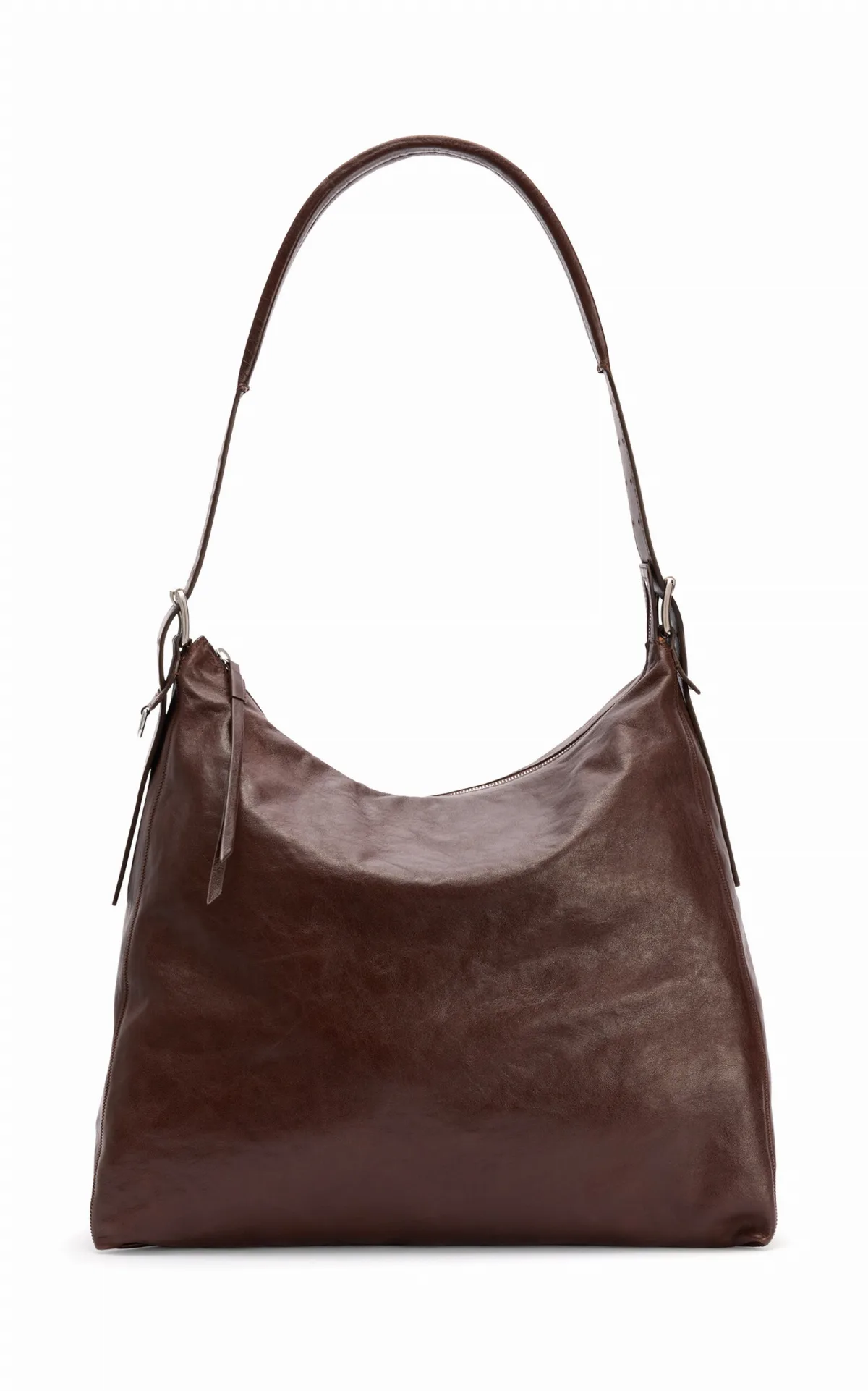 Belted Leather Hobo Bag by Lemaire