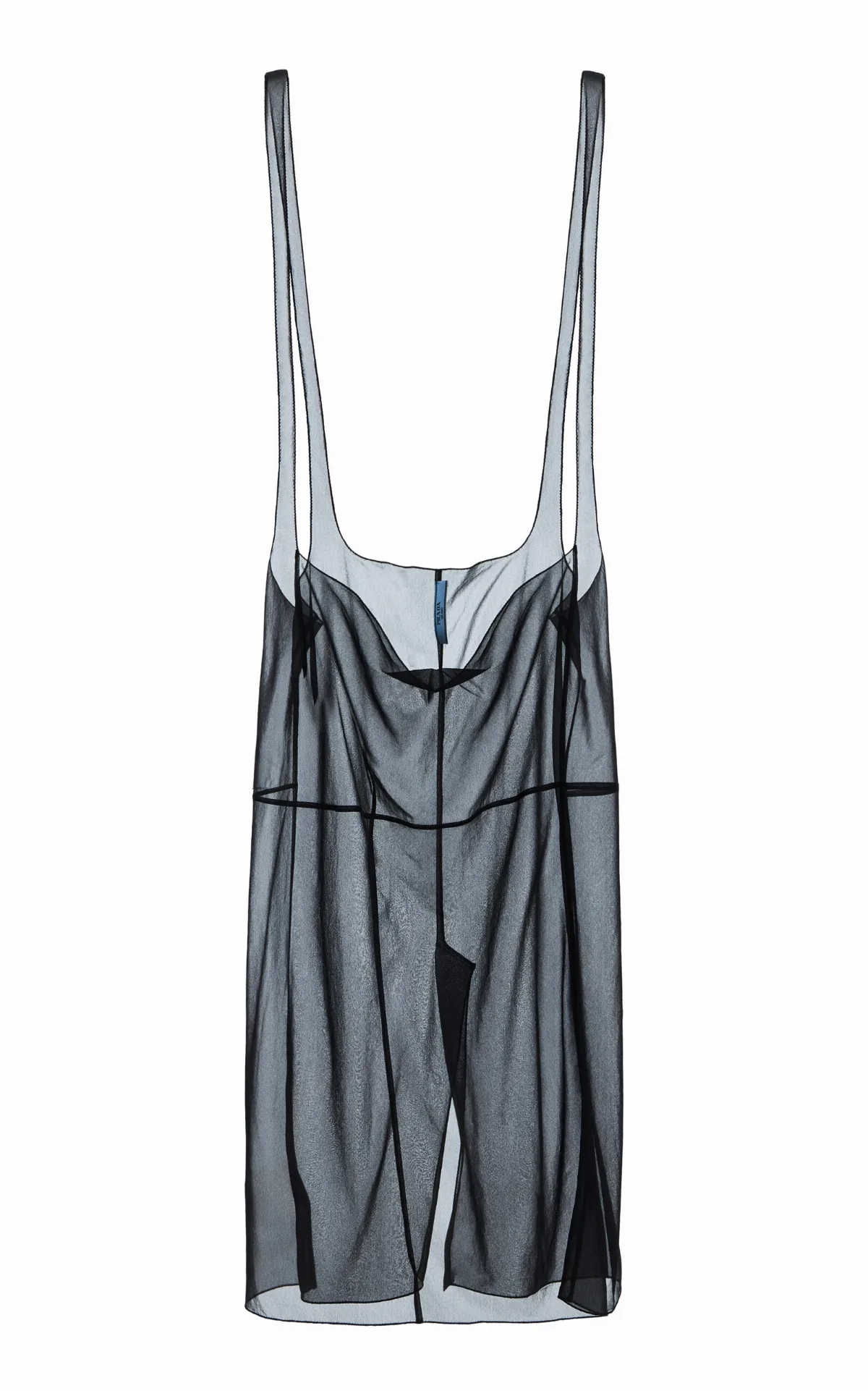 Sheer Georgette Midi Skirt by Prada