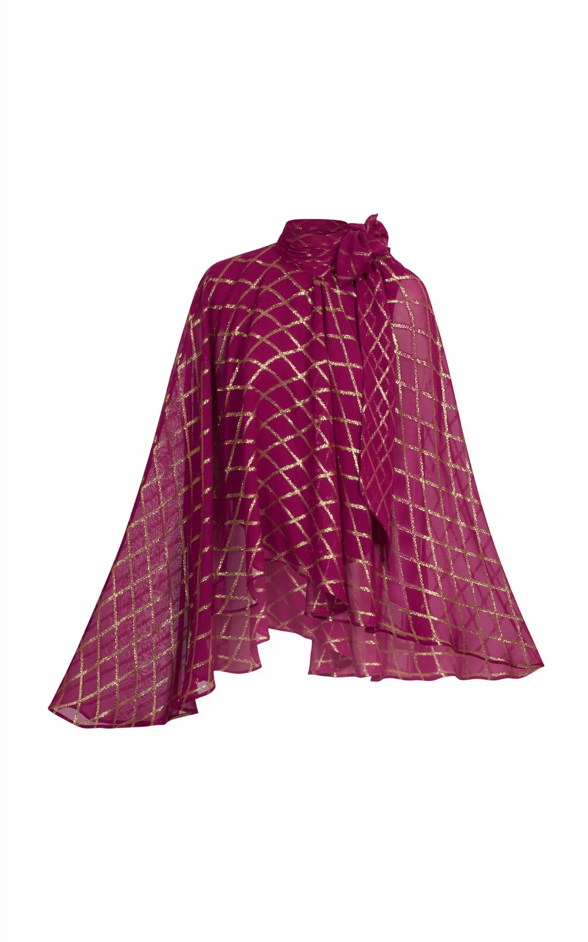 Stevie Geometric Print Silk-Blend Blouse by Taller Marmo