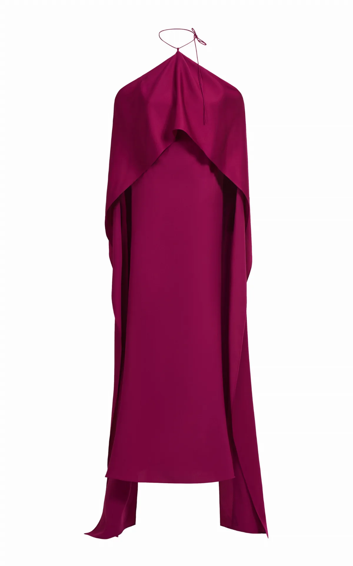 Nan Dramatic Sleeve Satin Maxi Dress