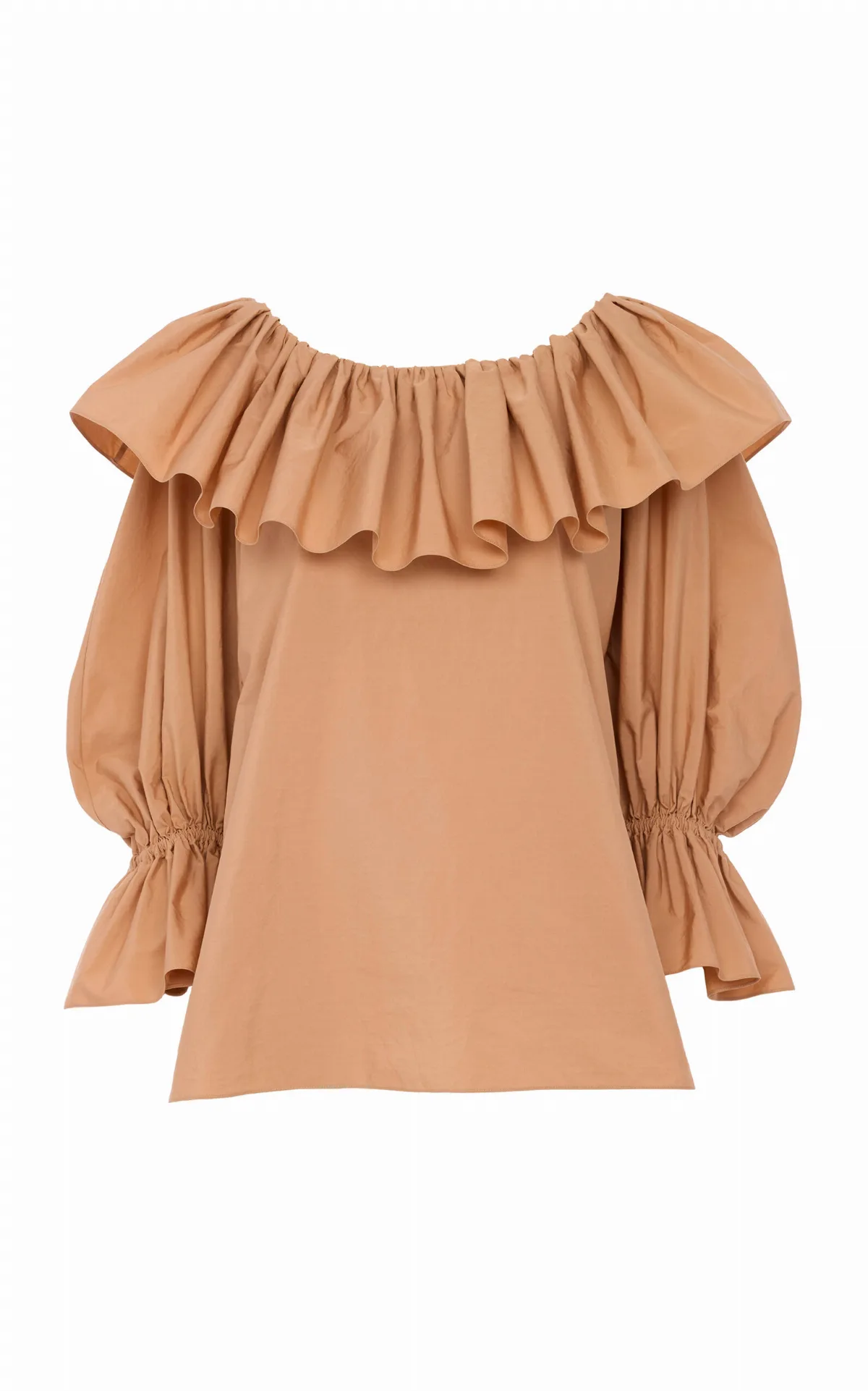 Ruffle-Trimmed Cotton Top by Chloé
