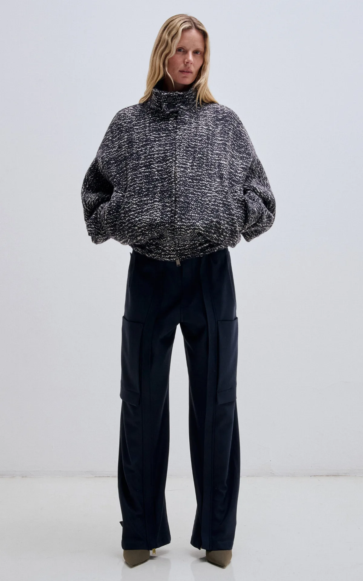 Lee Wool-Blend Bouclé Bomber Jacket by DARKPARK