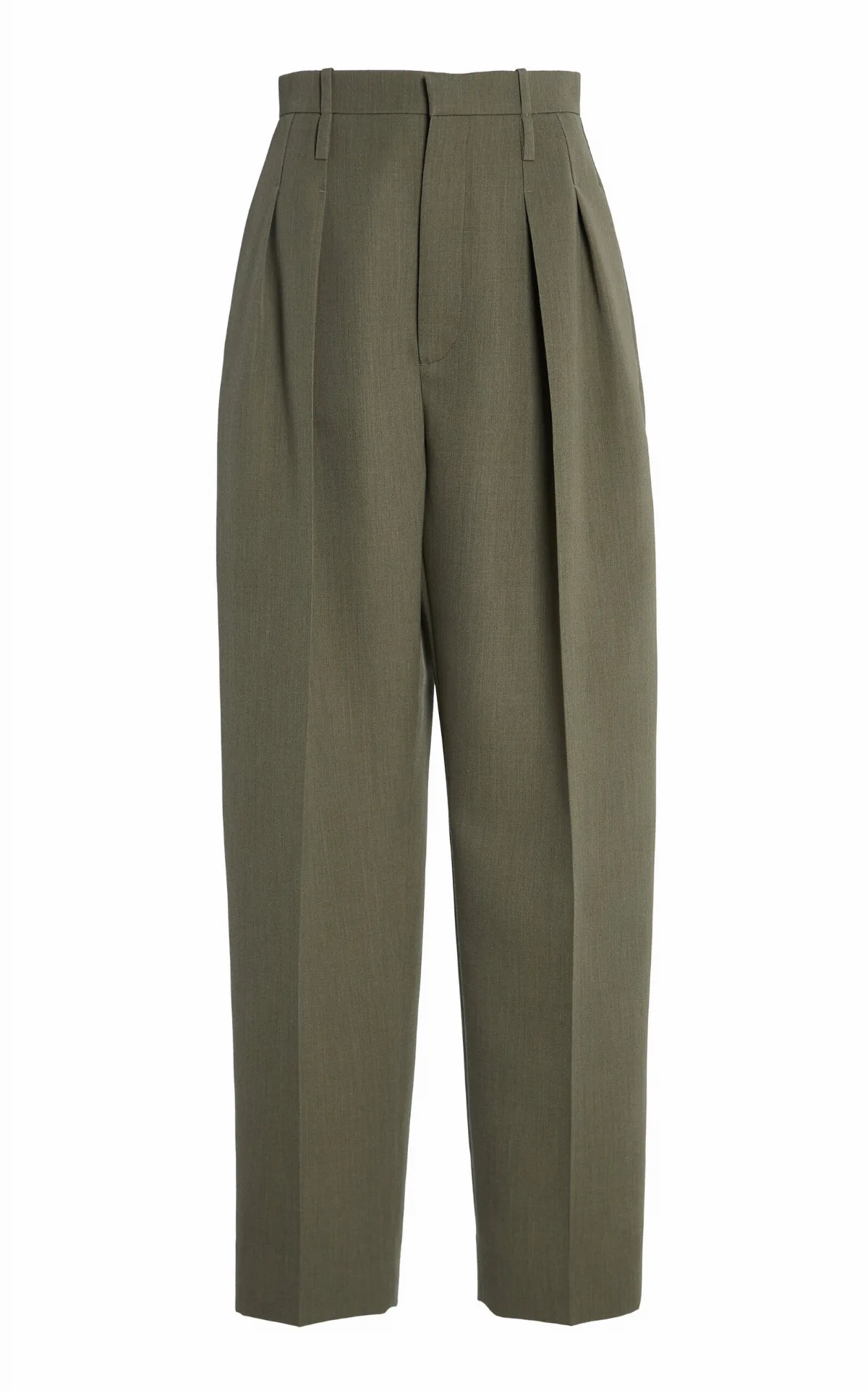 Wool Melange Toile Wide-Leg Pants by Bottega Veneta