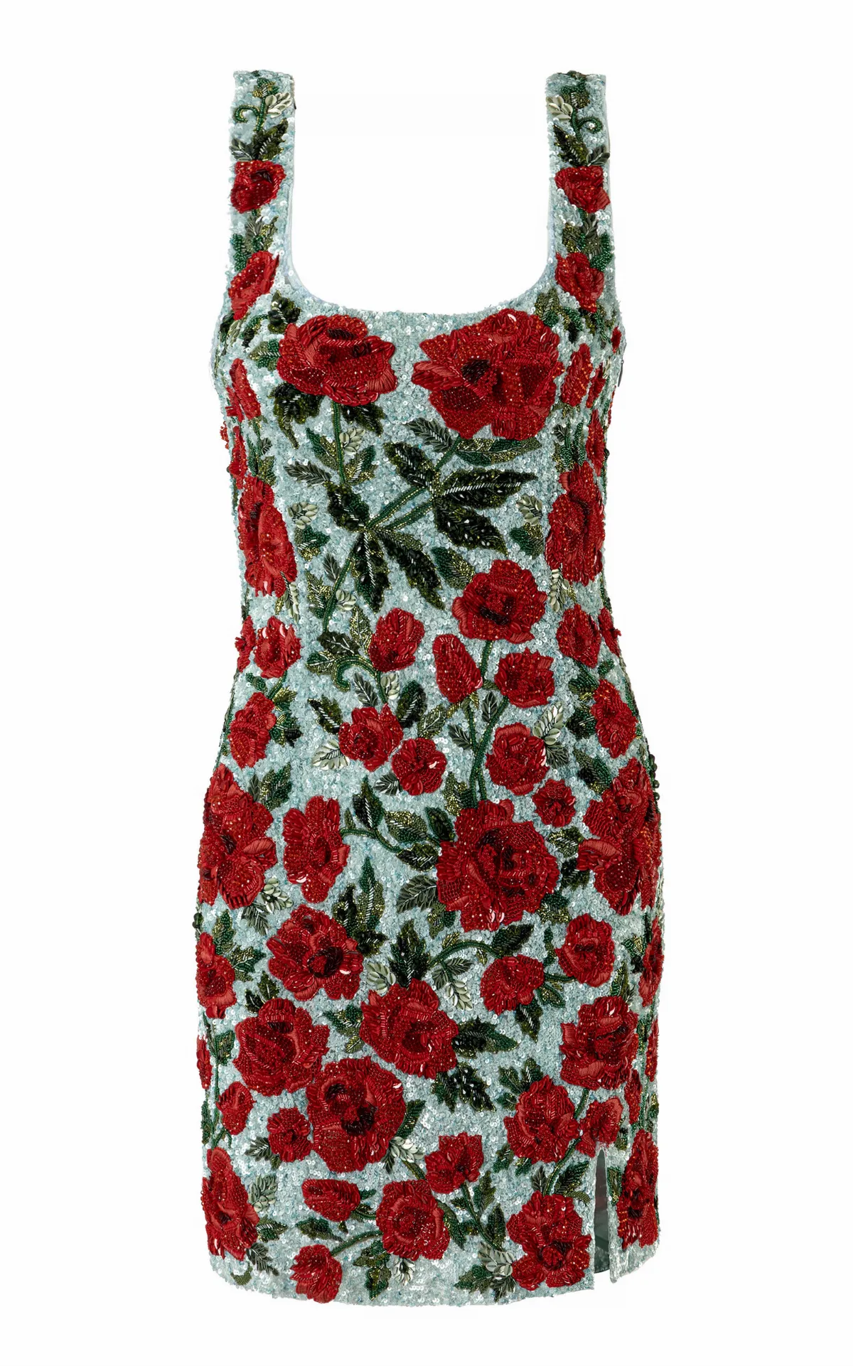Crimson Rose Mini Dress