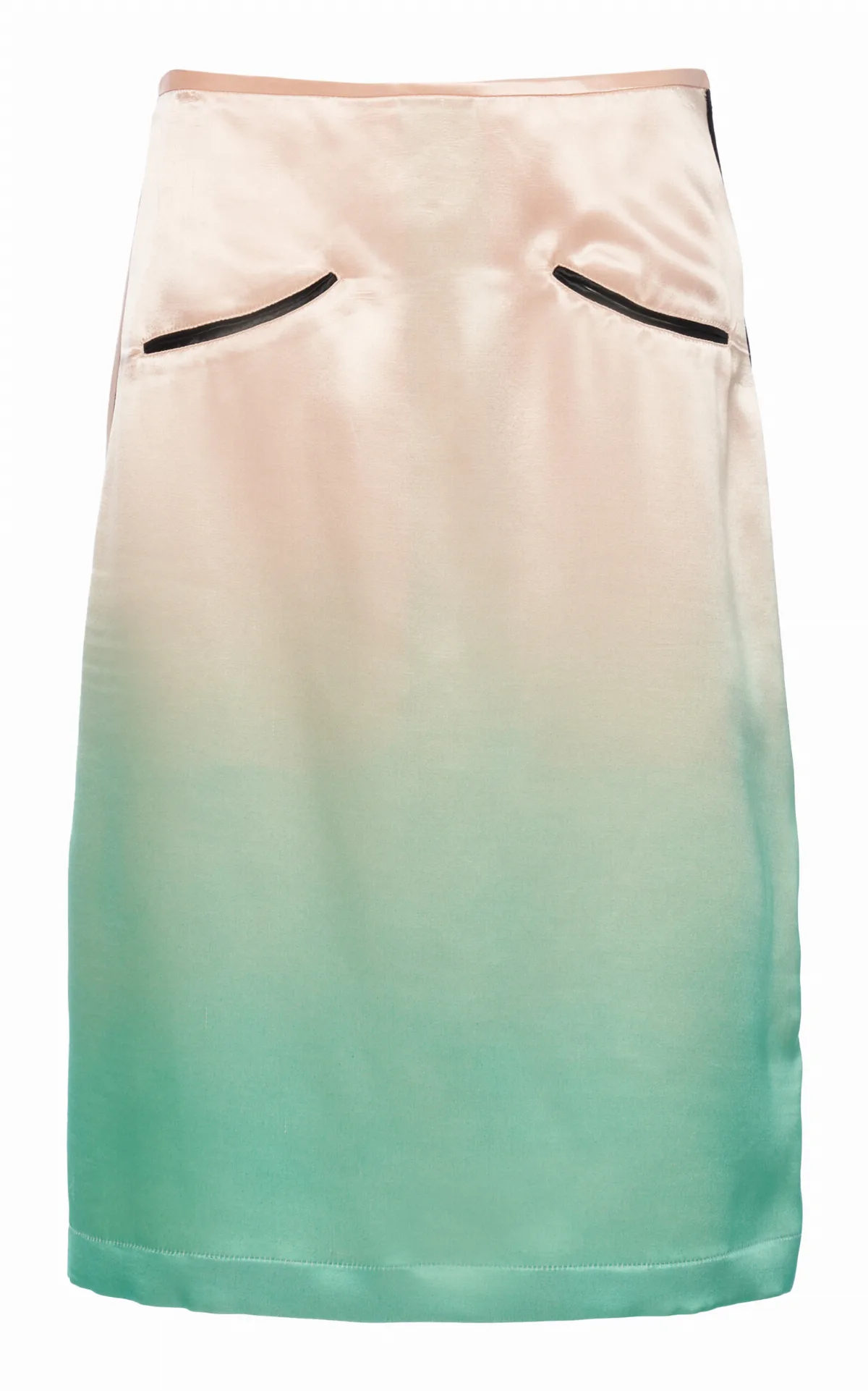 Ombré Satin Midi Skirt by Jil Sander