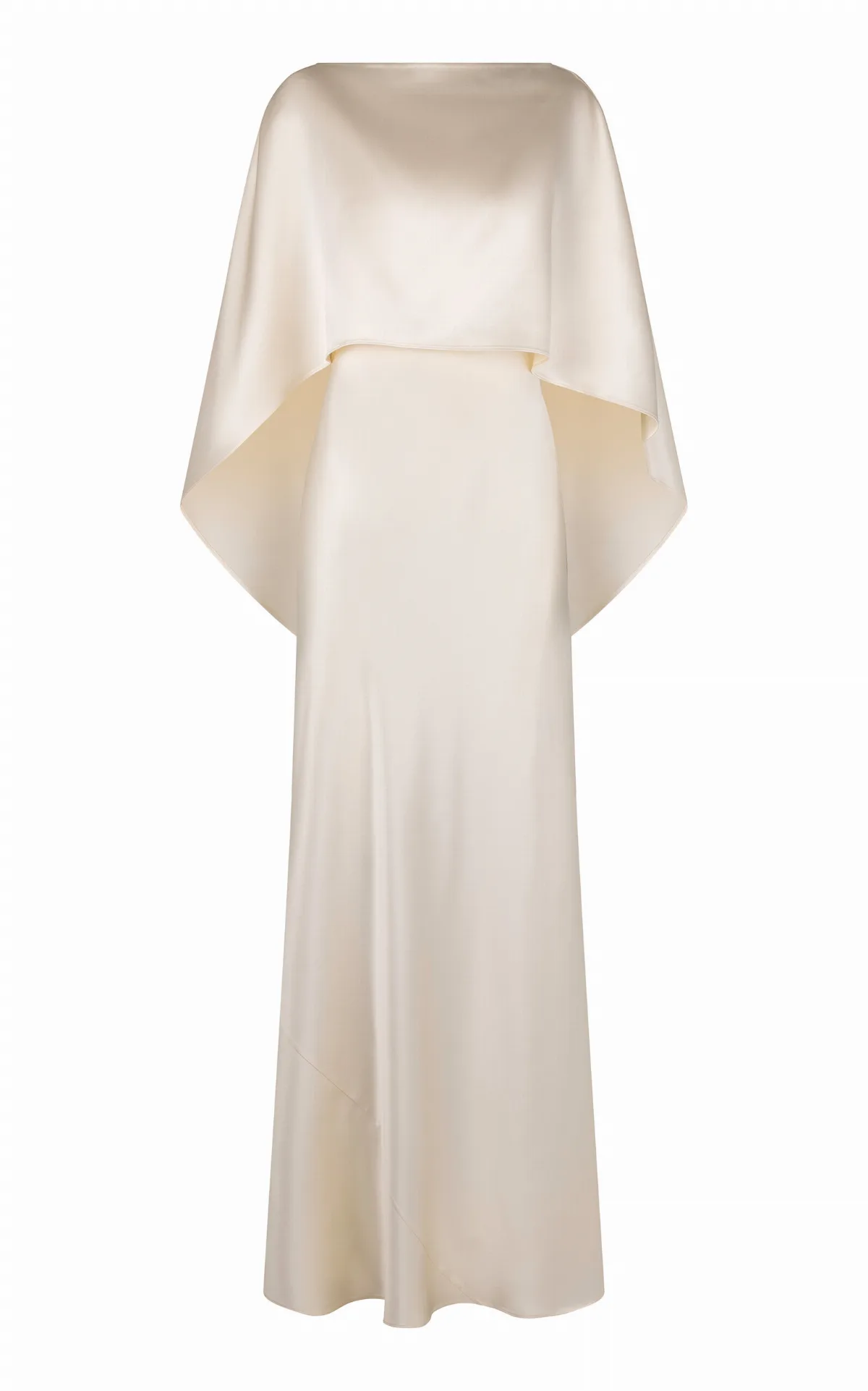 Anna Silk Cape Maxi Dress by Heirlome