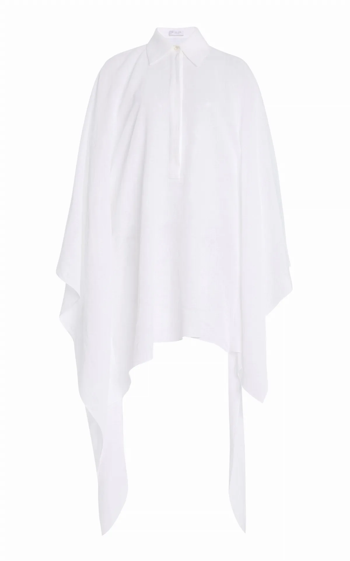 Asymmetric Linen Crepe Caftan by Michael Kors Collection