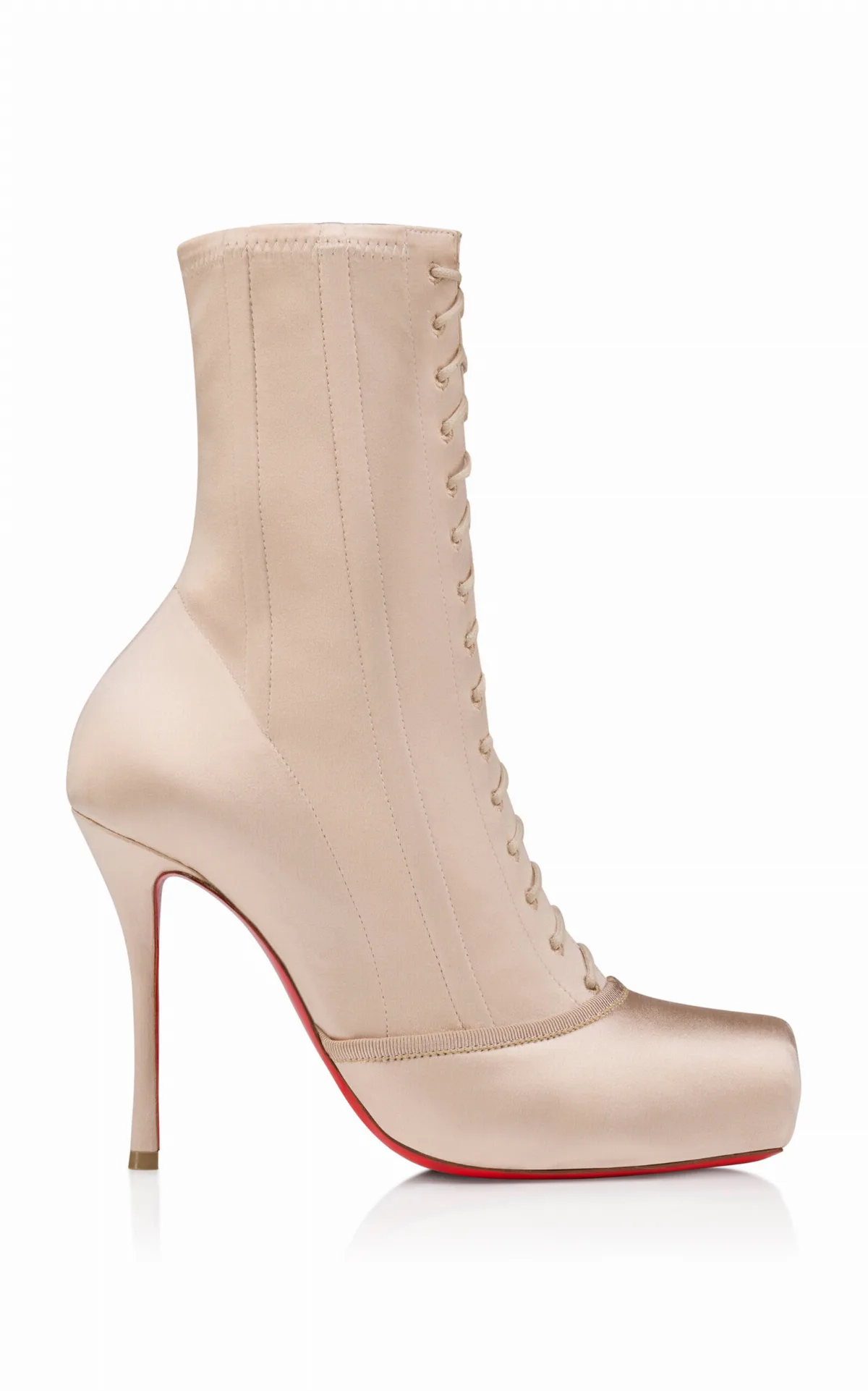 Pavlova 100mm Crepe-Satin Ankle Boots by Christian Louboutin