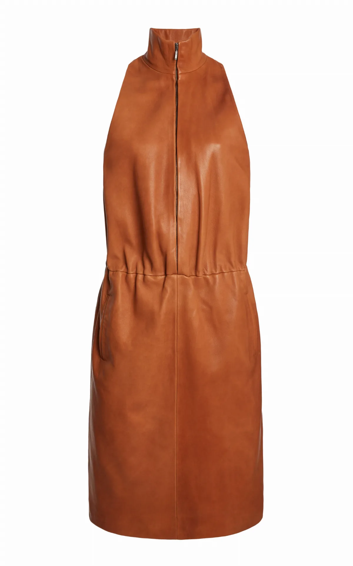 Dannie Leather Zipped Dress by Christopher Esber