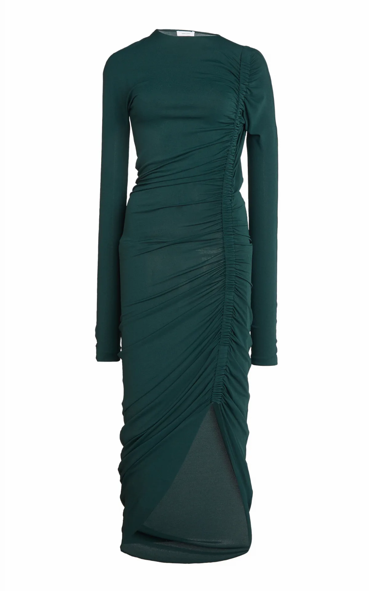 Ruched Jersey-Knit Midi Dress by Ferragamo