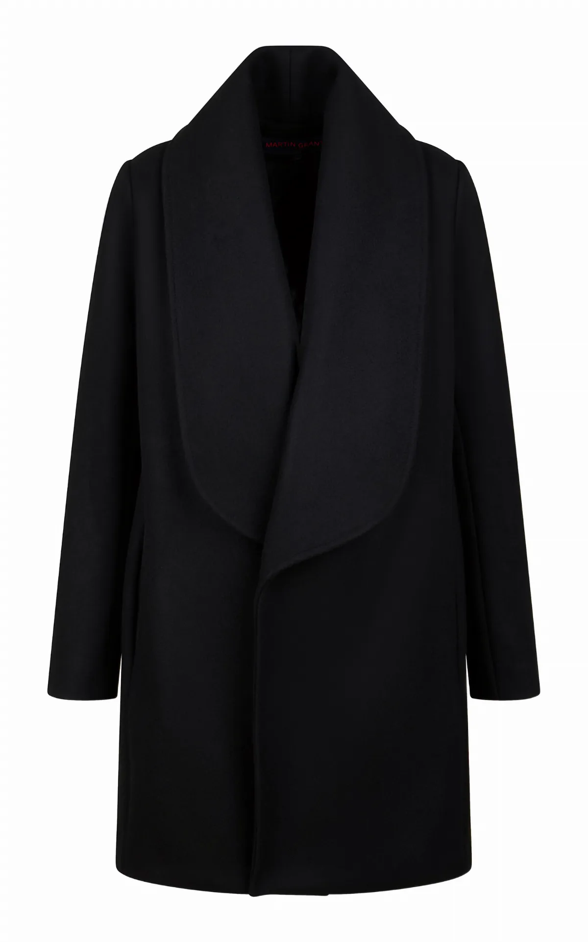 Wool-Blend Fitted Shawl Collar Coat by Martin Grant