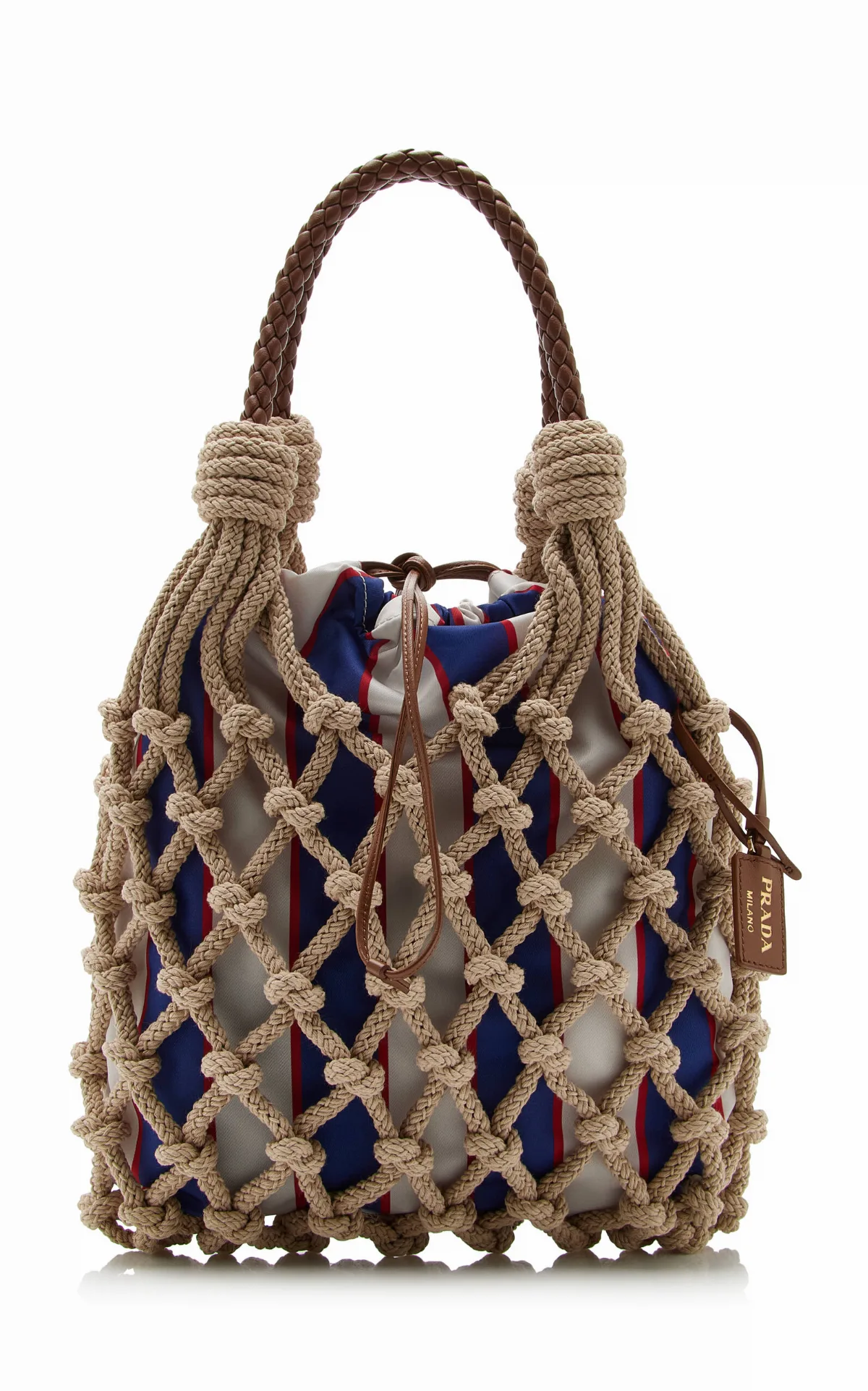 Noué Cotton Macramé Bag by Prada