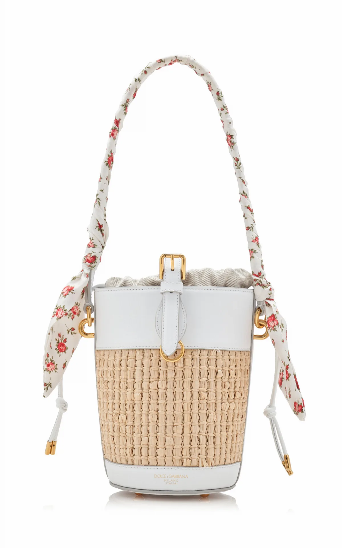 Re-Edition 2000's Crochet and Leather Bucket Bag