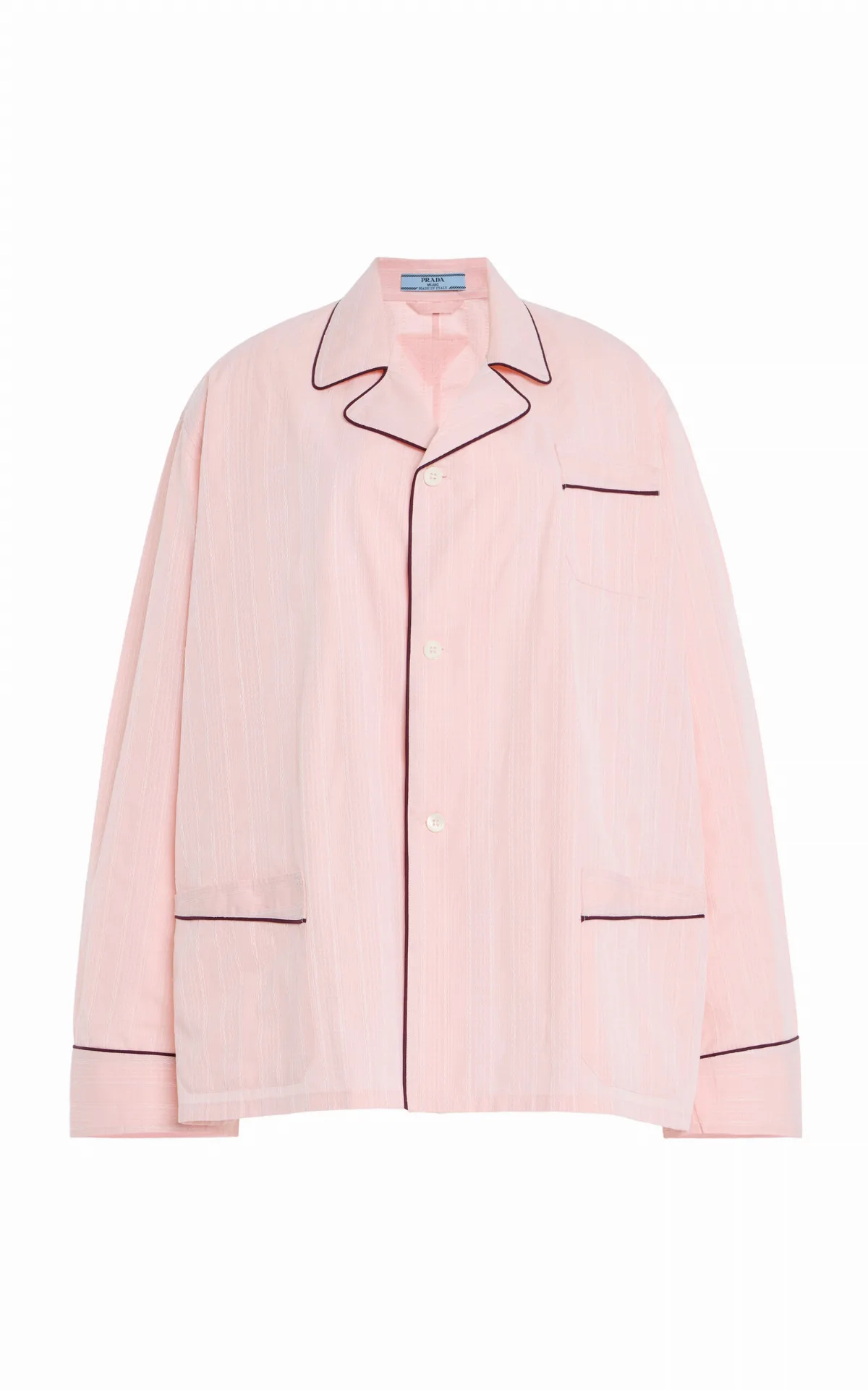 Jacquard Cotton PJ Top by Prada