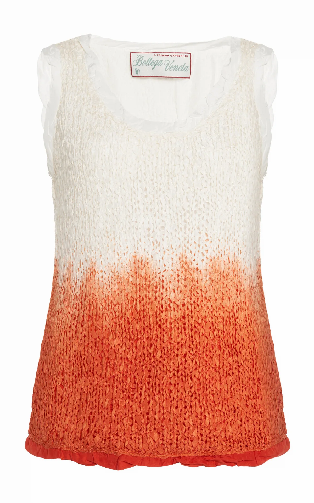 Lightweight Wool Silk Overdye Knit Tank Top by Bottega Veneta
