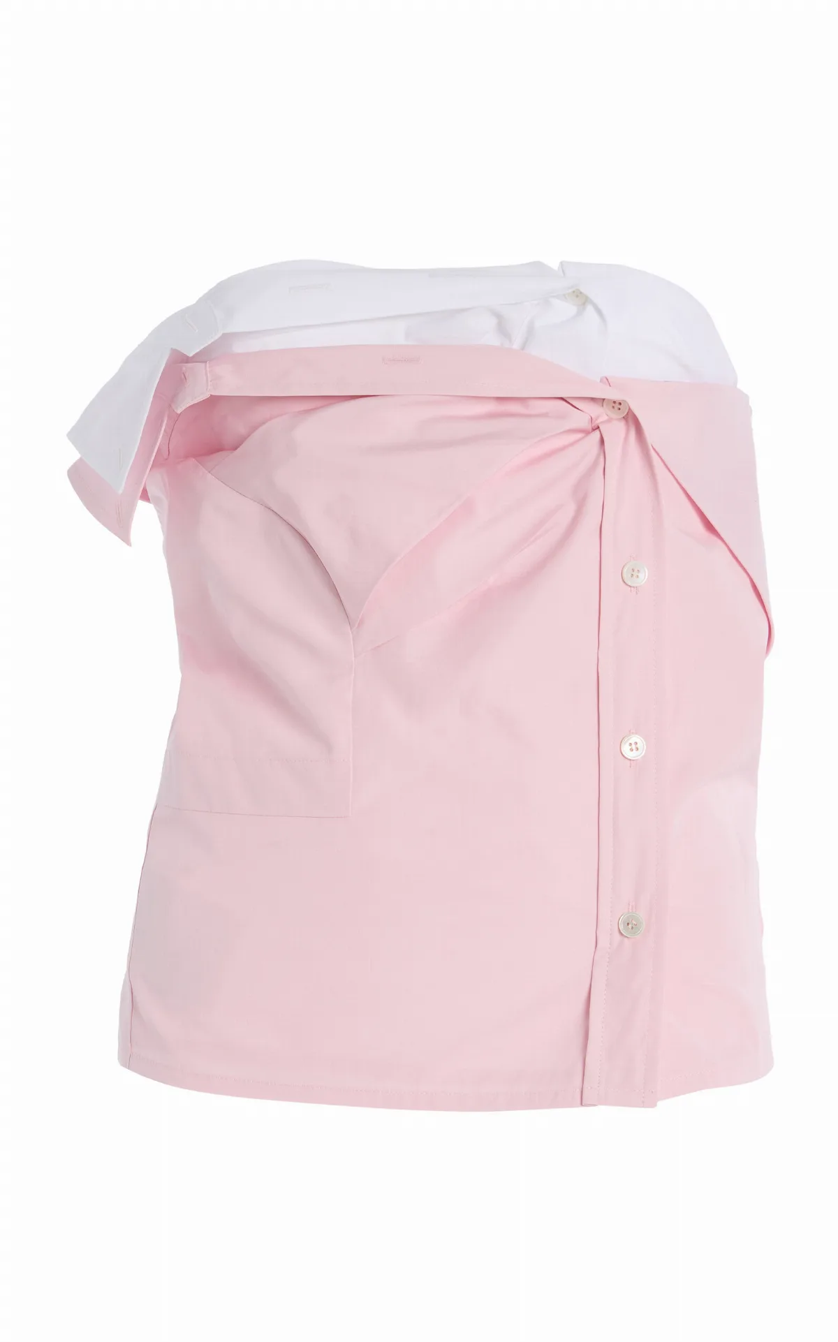 Cotton Poplin Bustier Top by Miu Miu